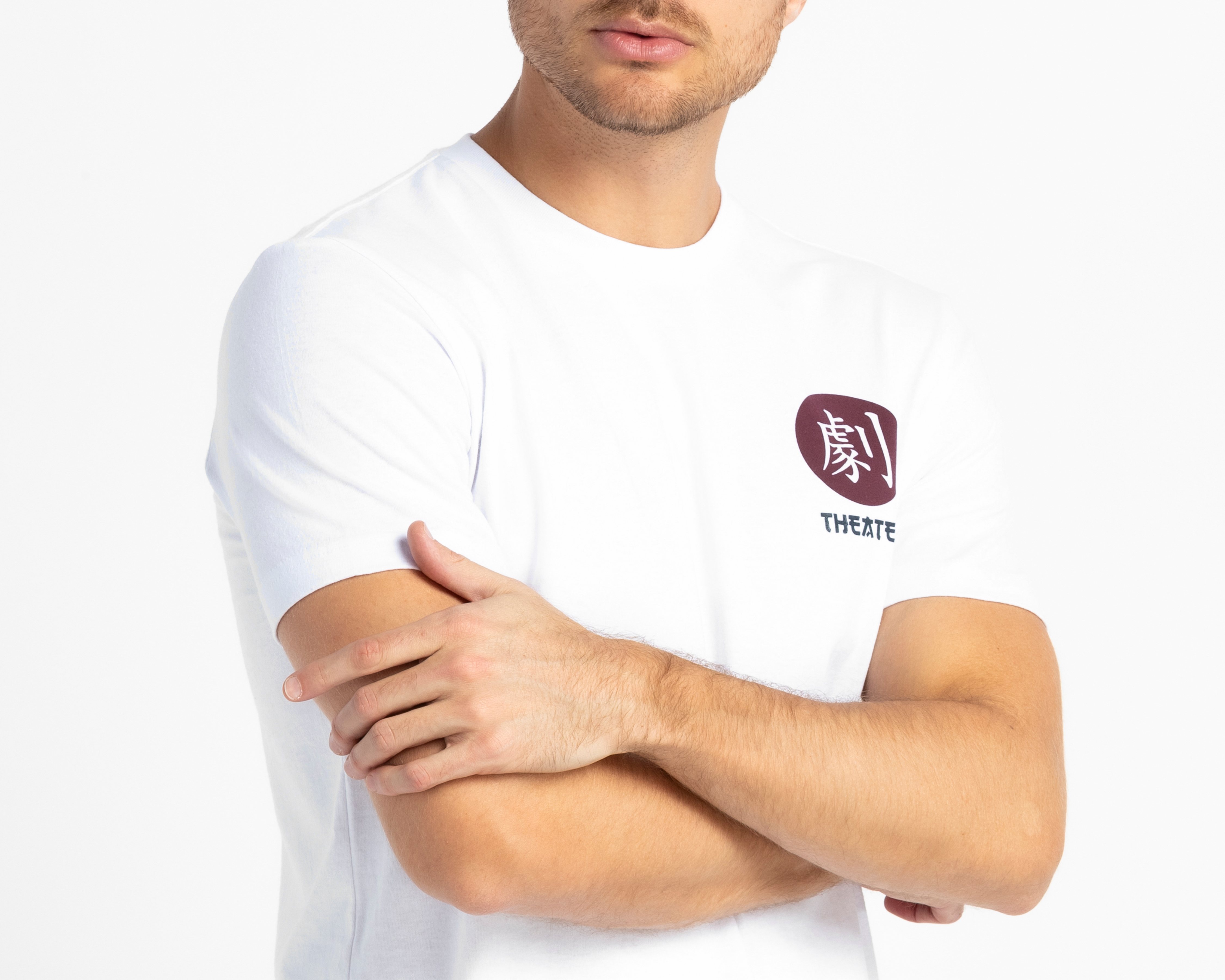 Foto 5 pulgar | Foto 4 | Playera de Cuello Redondo Blanca Neo*City para Hombre