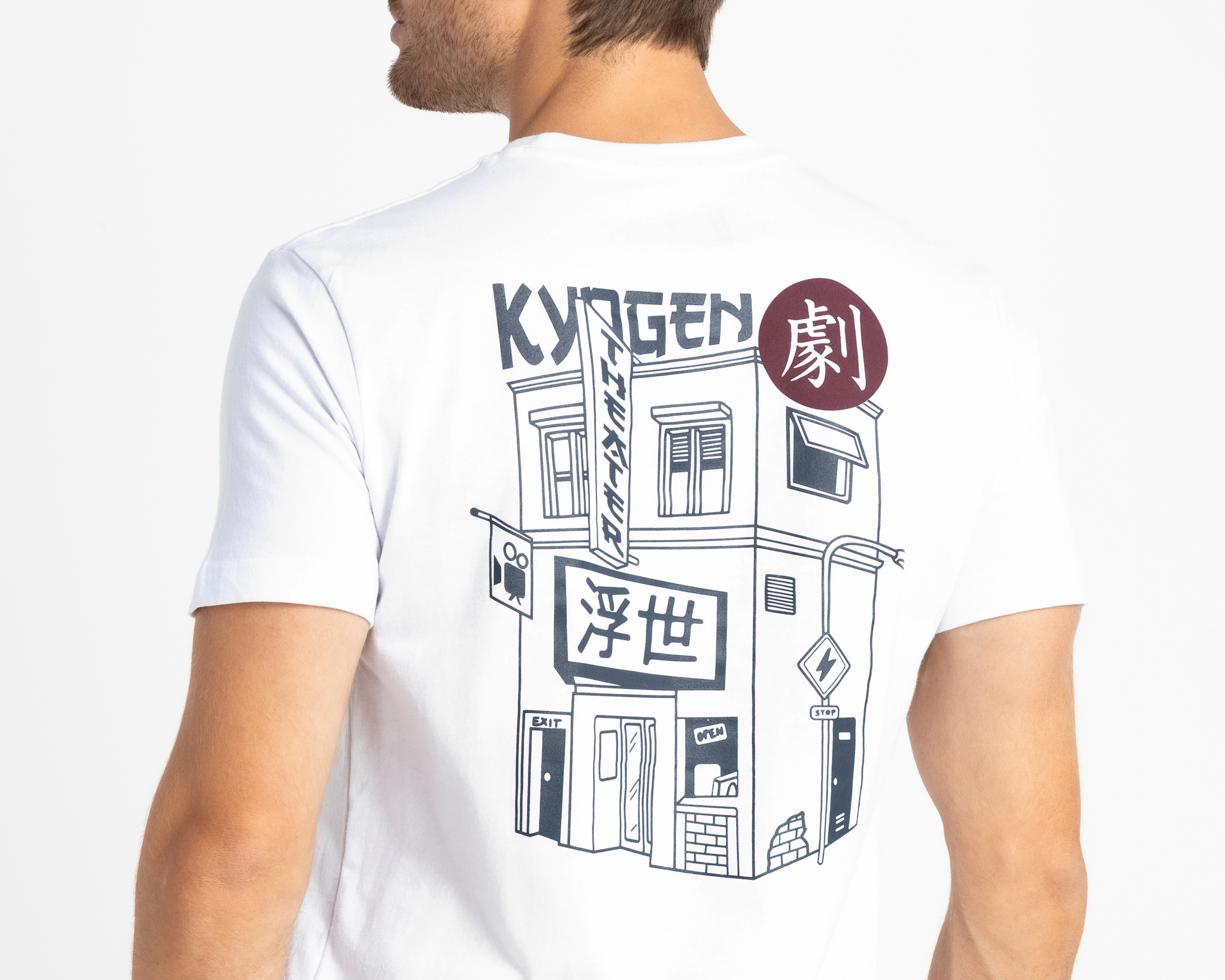 Foto 5 | Foto 5 | Playera de Cuello Redondo Blanca Neo*City para Hombre