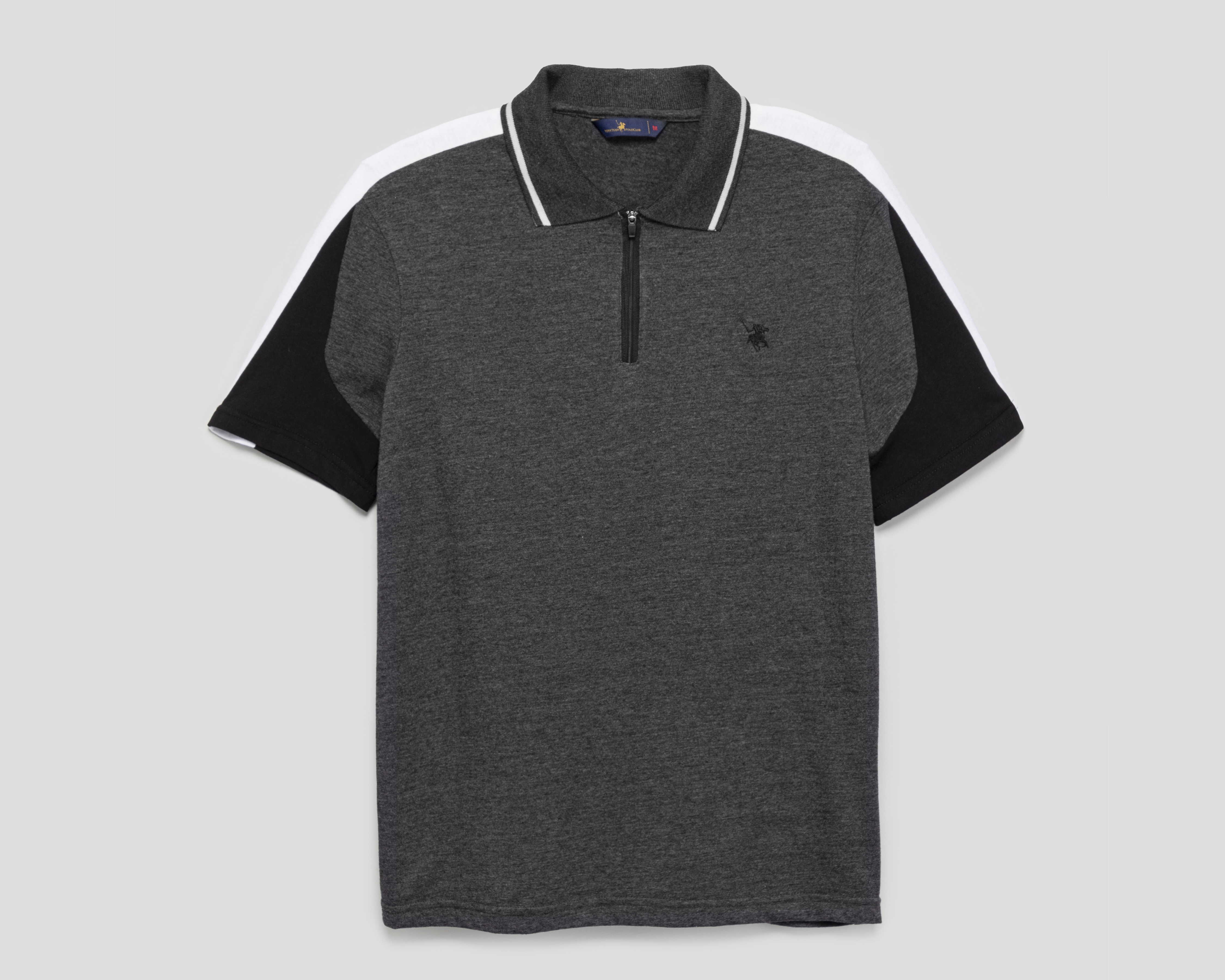 Foto 2 pulgar | Foto 1 | Playera Polo York Team Polo Club Gris para Hombre