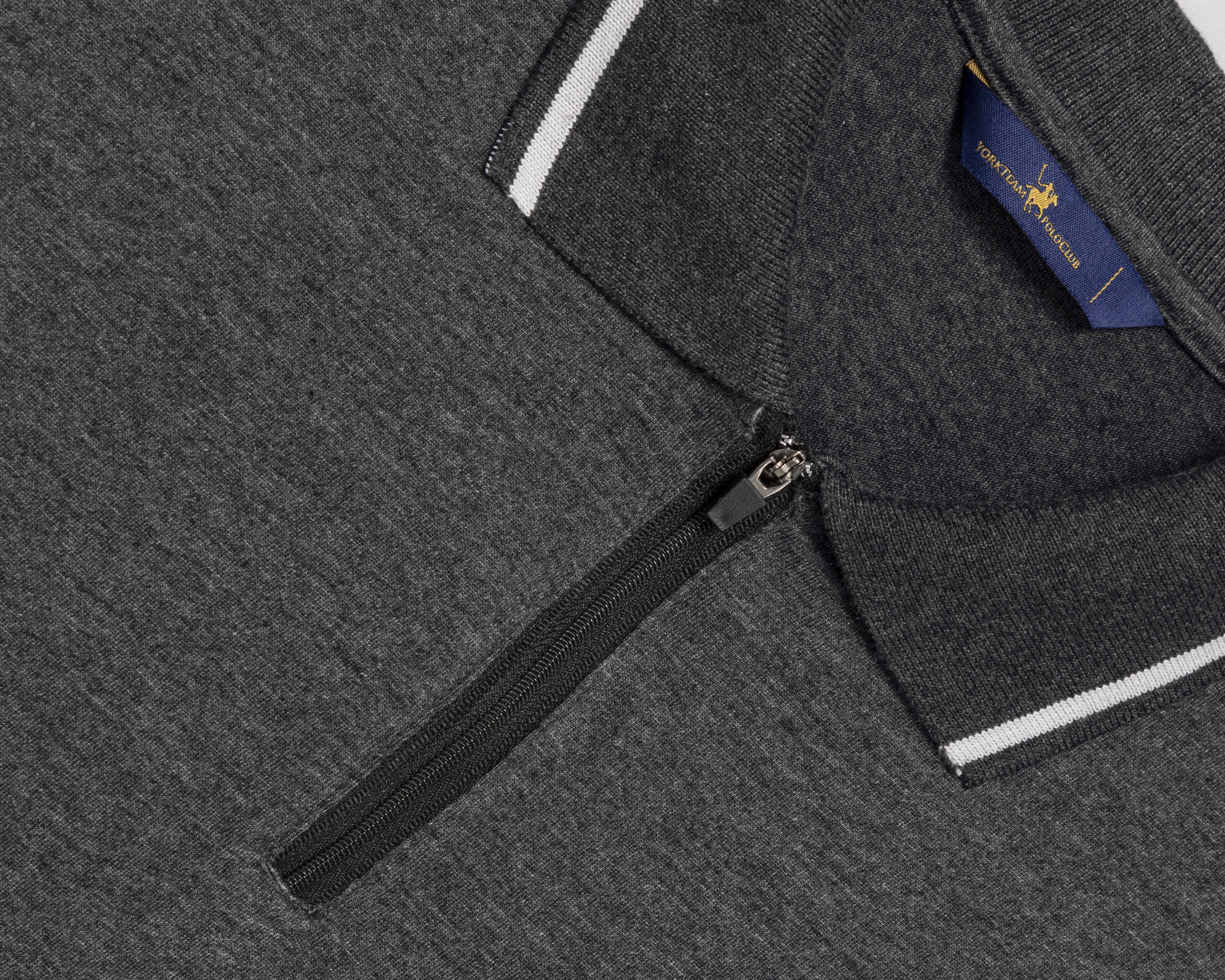 Foto 4 pulgar | Foto 3 | Playera Polo York Team Polo Club Gris para Hombre