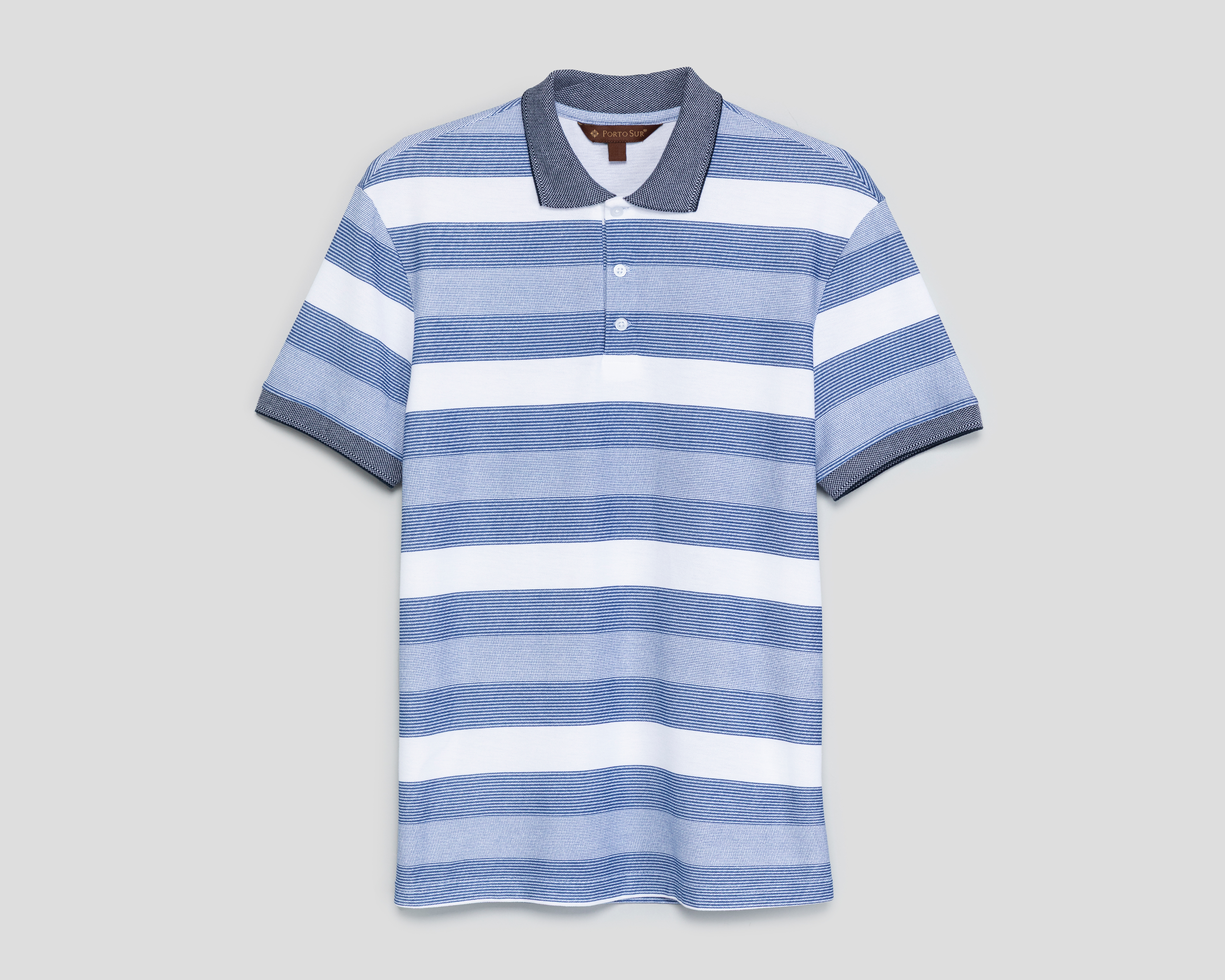 Foto 2 pulgar | Foto 1 | Playera Polo Porto Sur Azul para Hombre