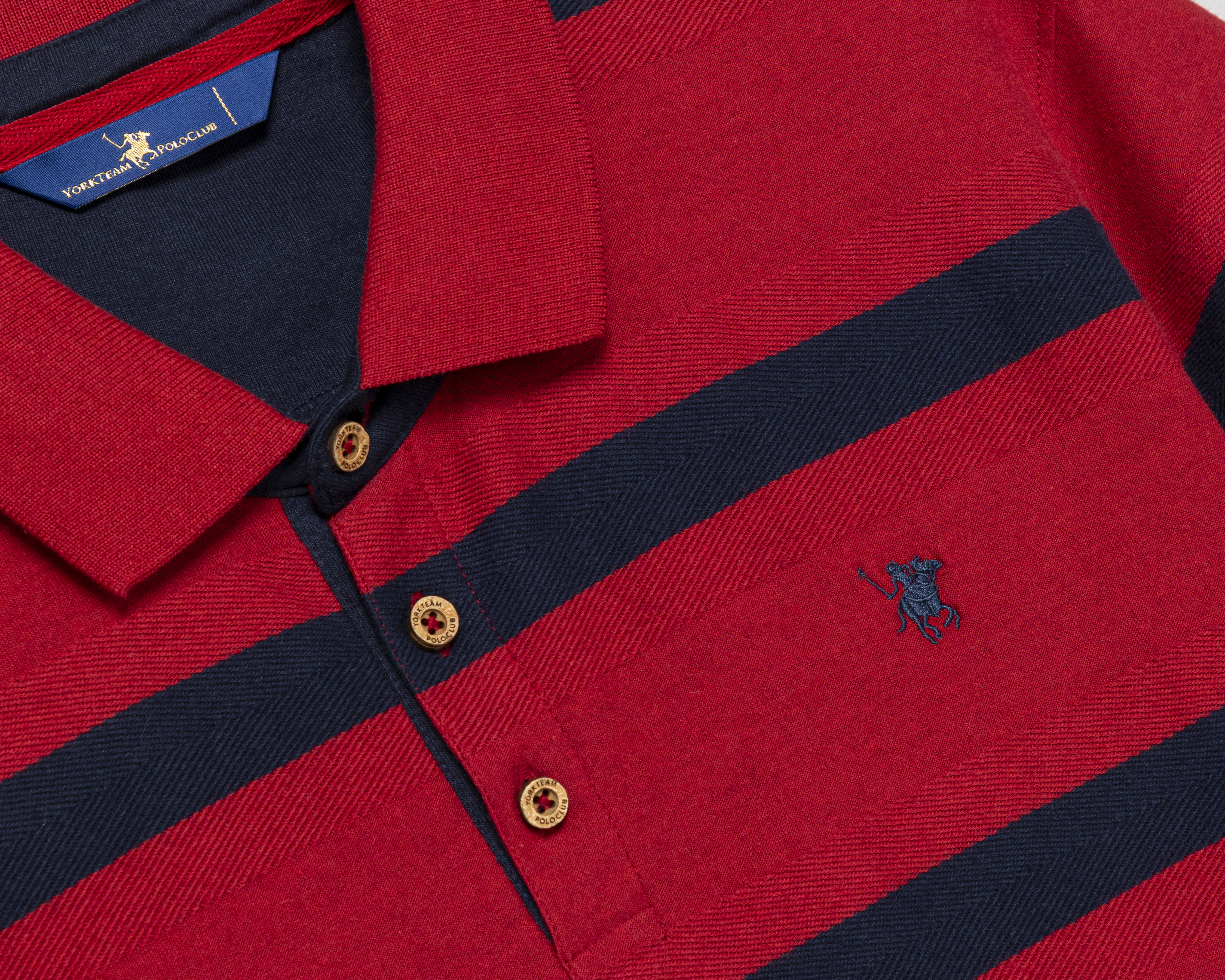 Foto 3 | Foto 3 | Playera Polo York Team Polo Club Roja para Hombre