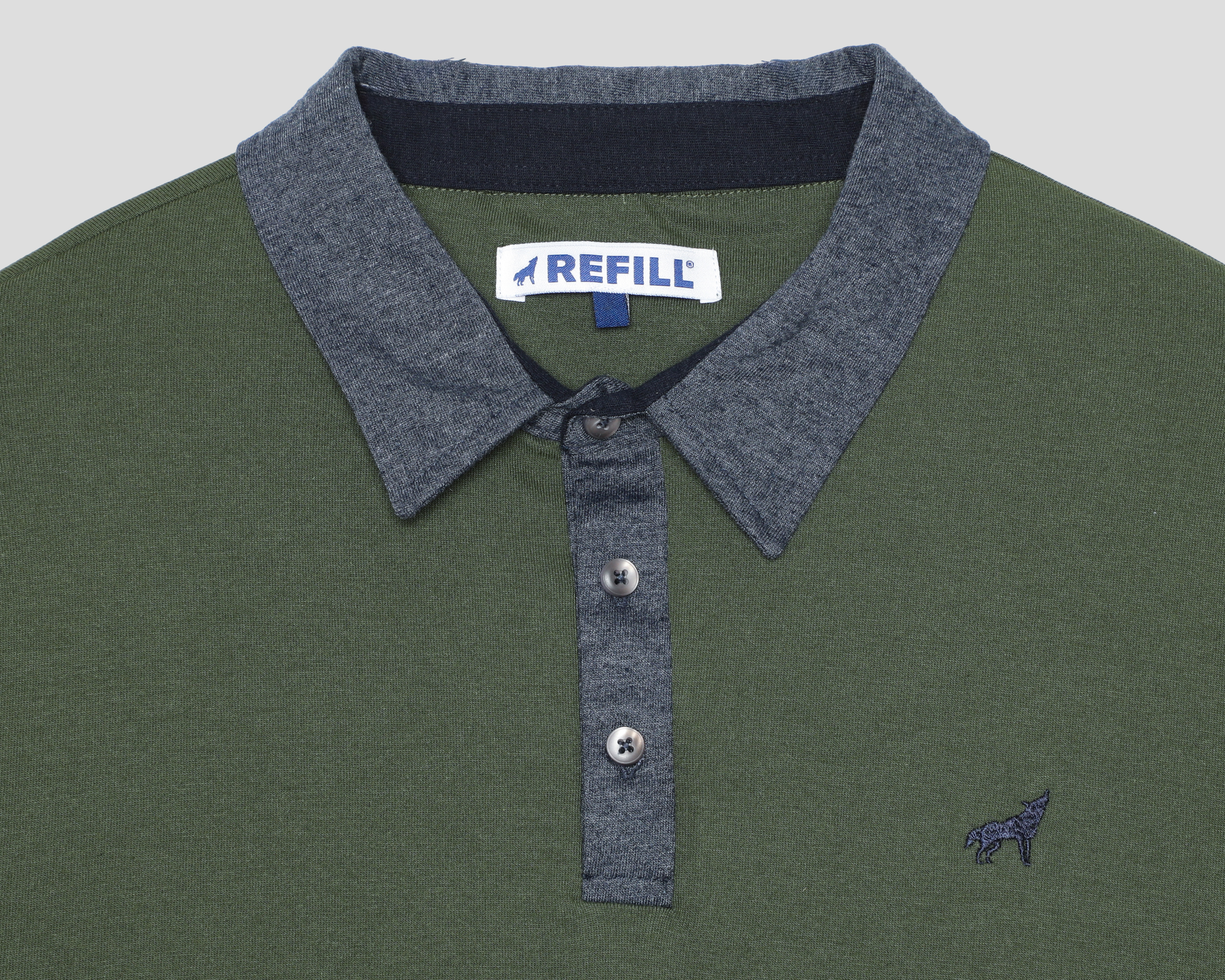 Foto 4 pulgar | Foto 3 | Playera Polo Refill Verde para Hombre