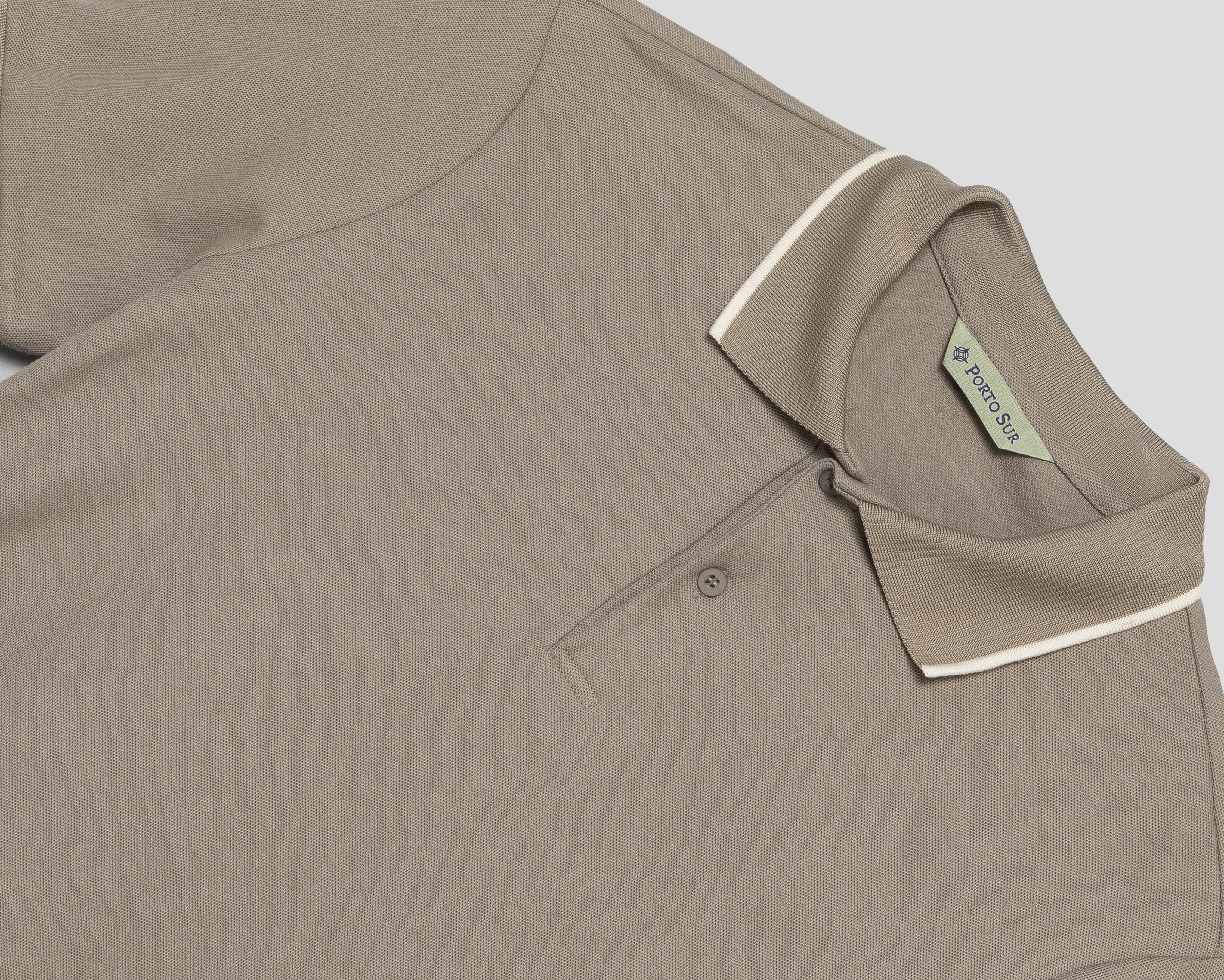 Foto 4 pulgar | Foto 3 | Playera Polo Porto Sur Caqui para Hombre