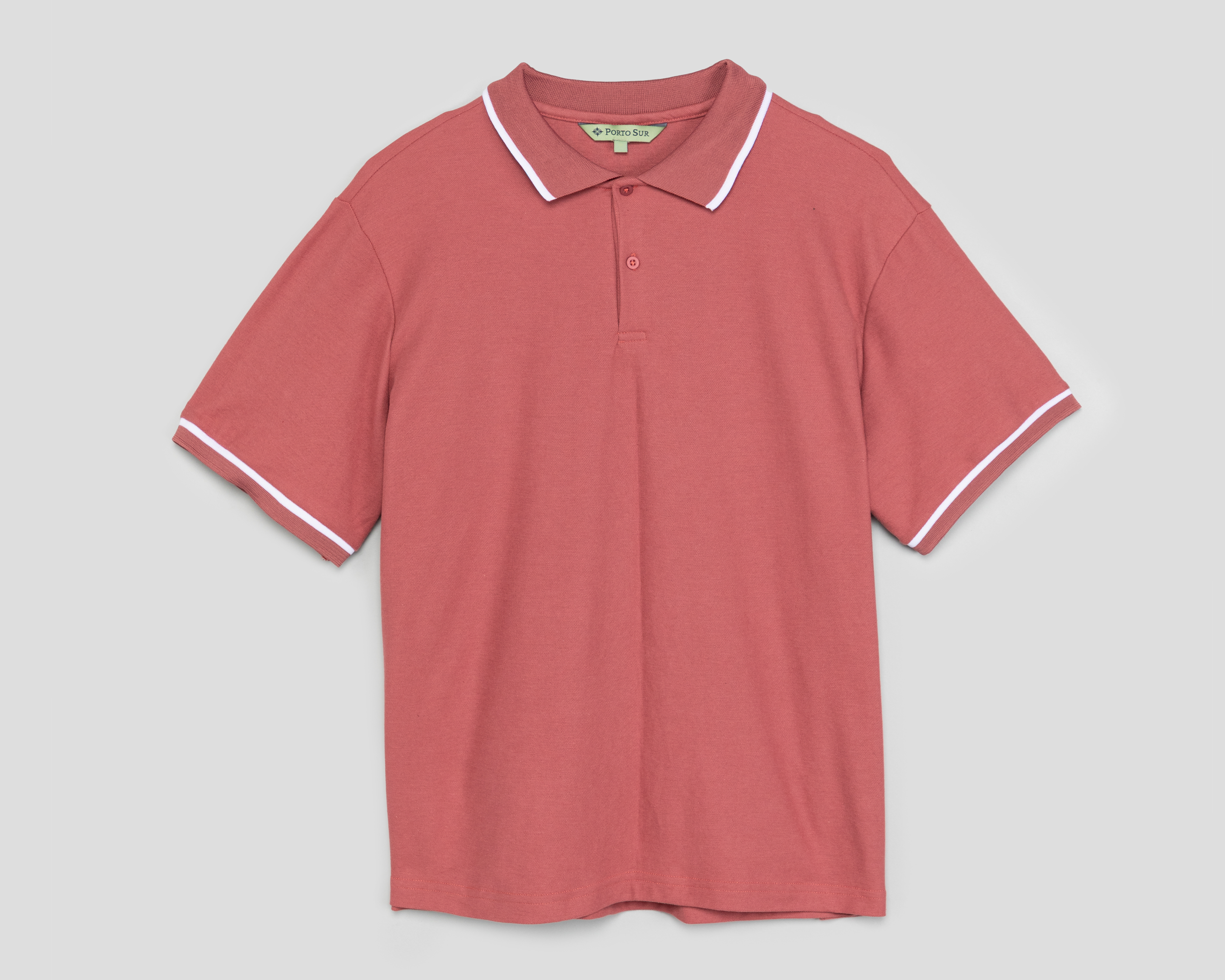 Foto 2 pulgar | Foto 1 | Playera Polo Porto Sur Rosa para Hombre