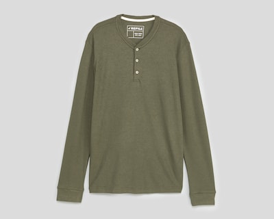 Foto 1 | Foto 1 | Playera de Cuello Henley Verde Refill para Hombre