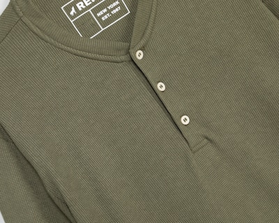 Foto 3 | Foto 3 | Playera de Cuello Henley Verde Refill para Hombre