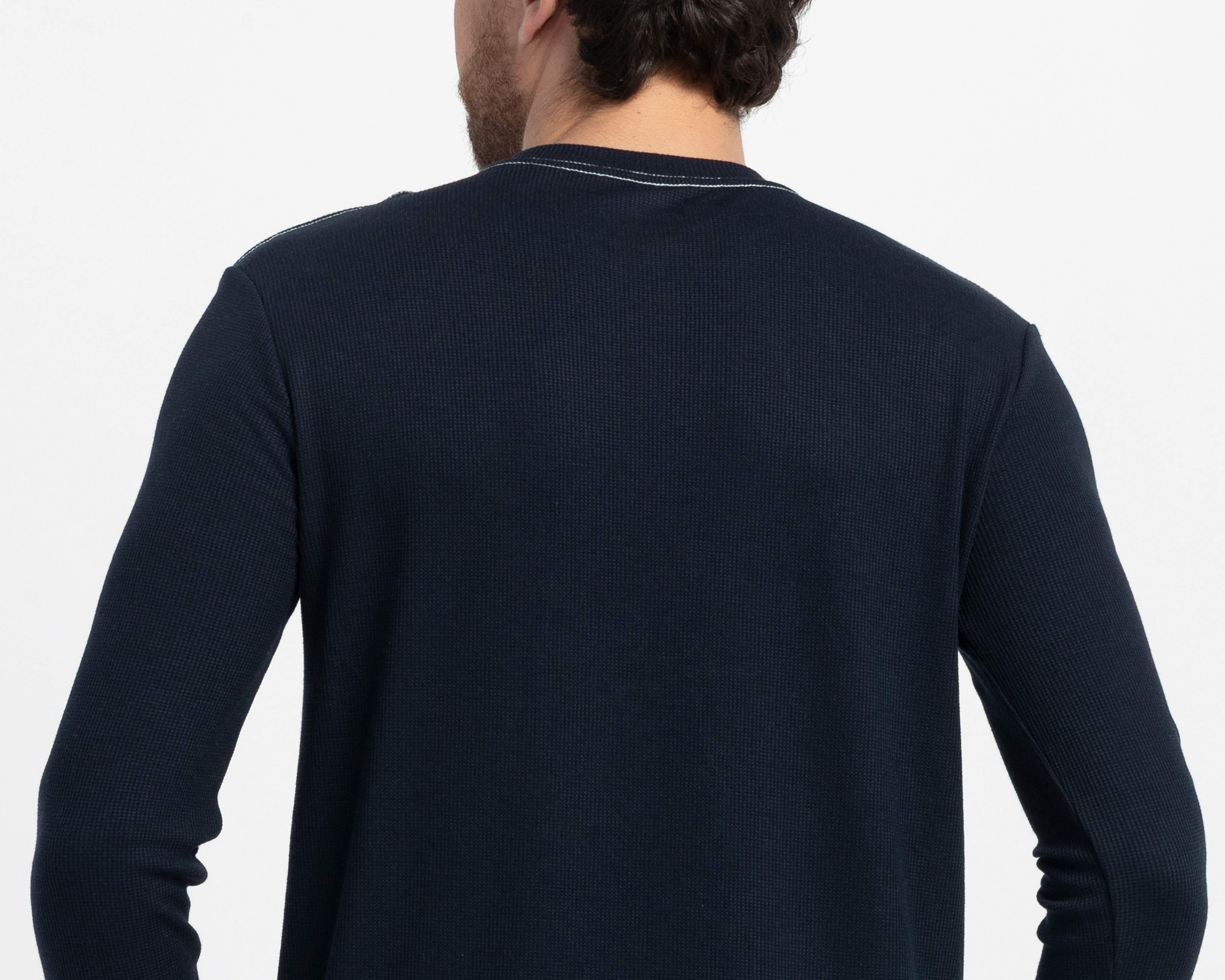 Foto 5 | Foto 5 | Playera Manga Larga Azul Refill para Hombre