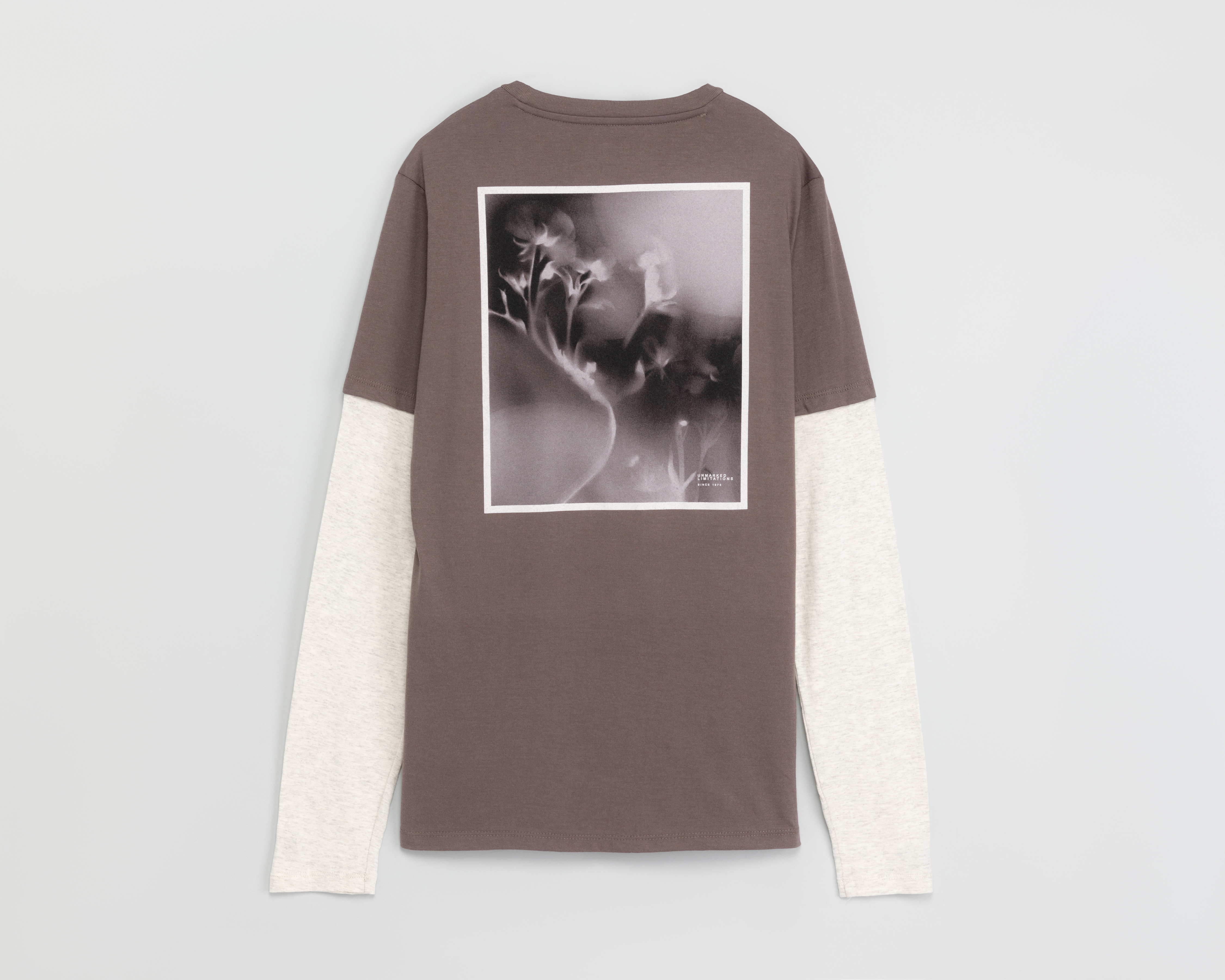 Foto 2 | Foto 2 | Playera Manga Larga Gris Strona para Hombre