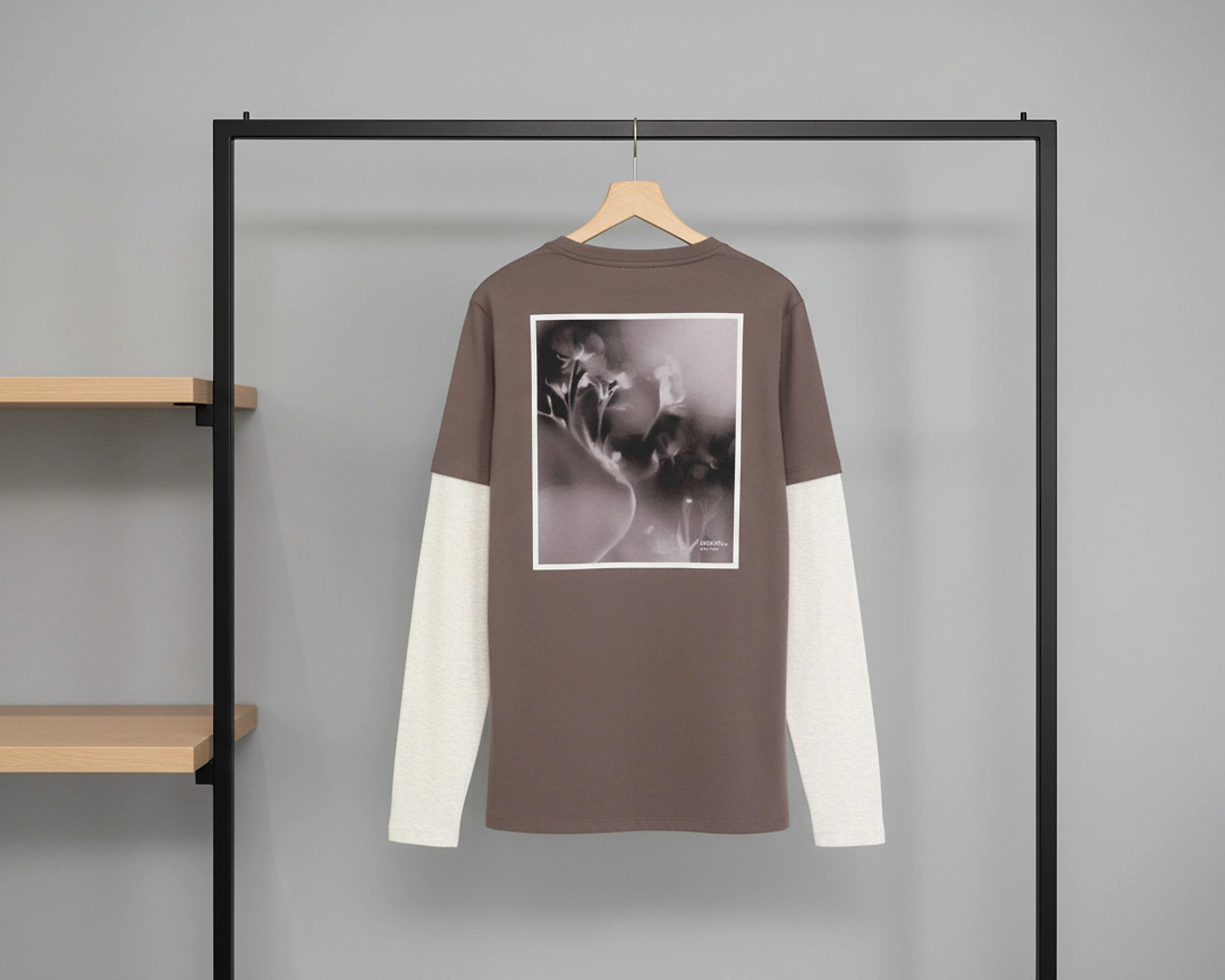 Foto 4 | Foto 4 | Playera Manga Larga Gris Strona para Hombre