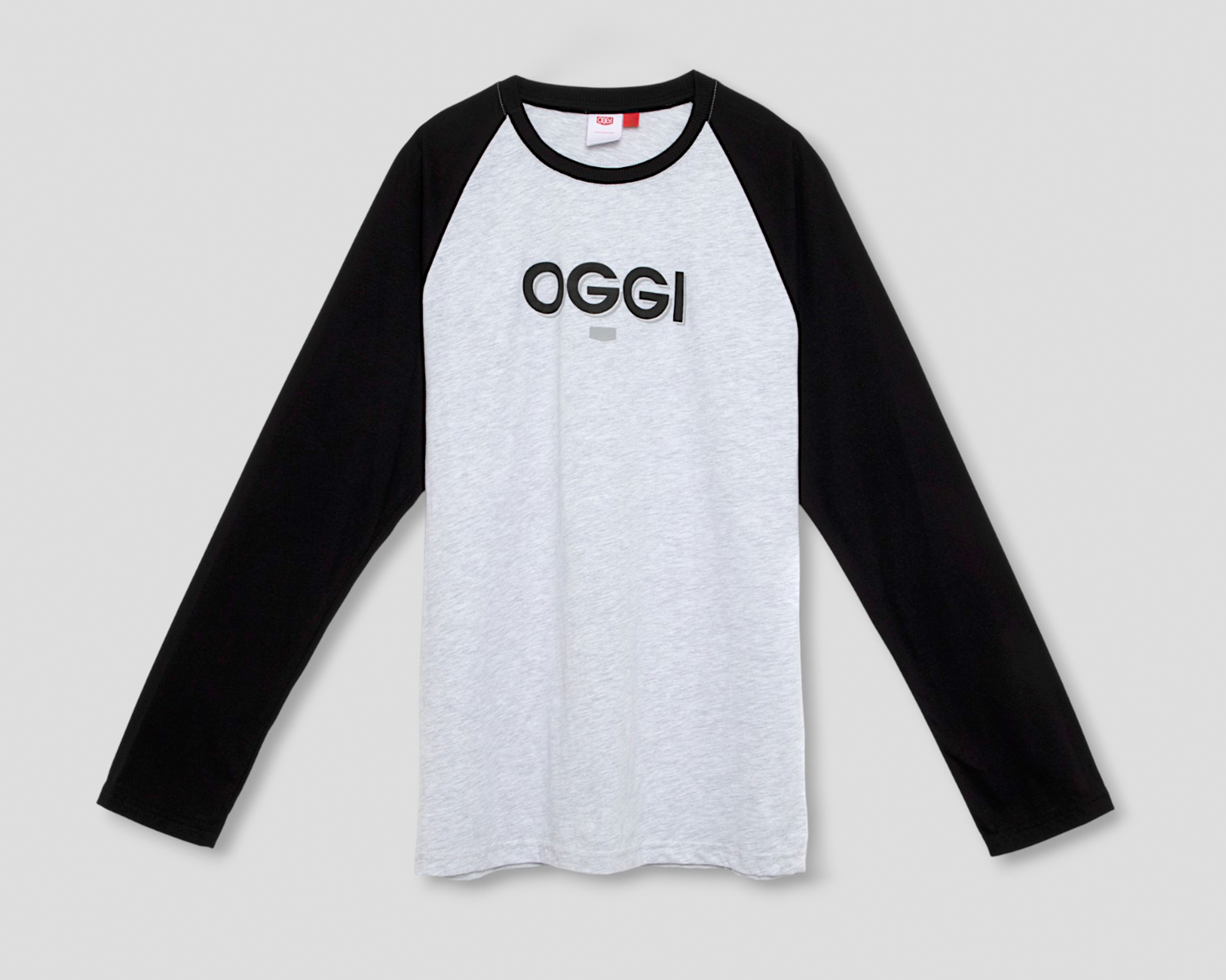 Foto 2 pulgar | Foto 1 | Playera Manga Larga Gris Oggi para Hombre