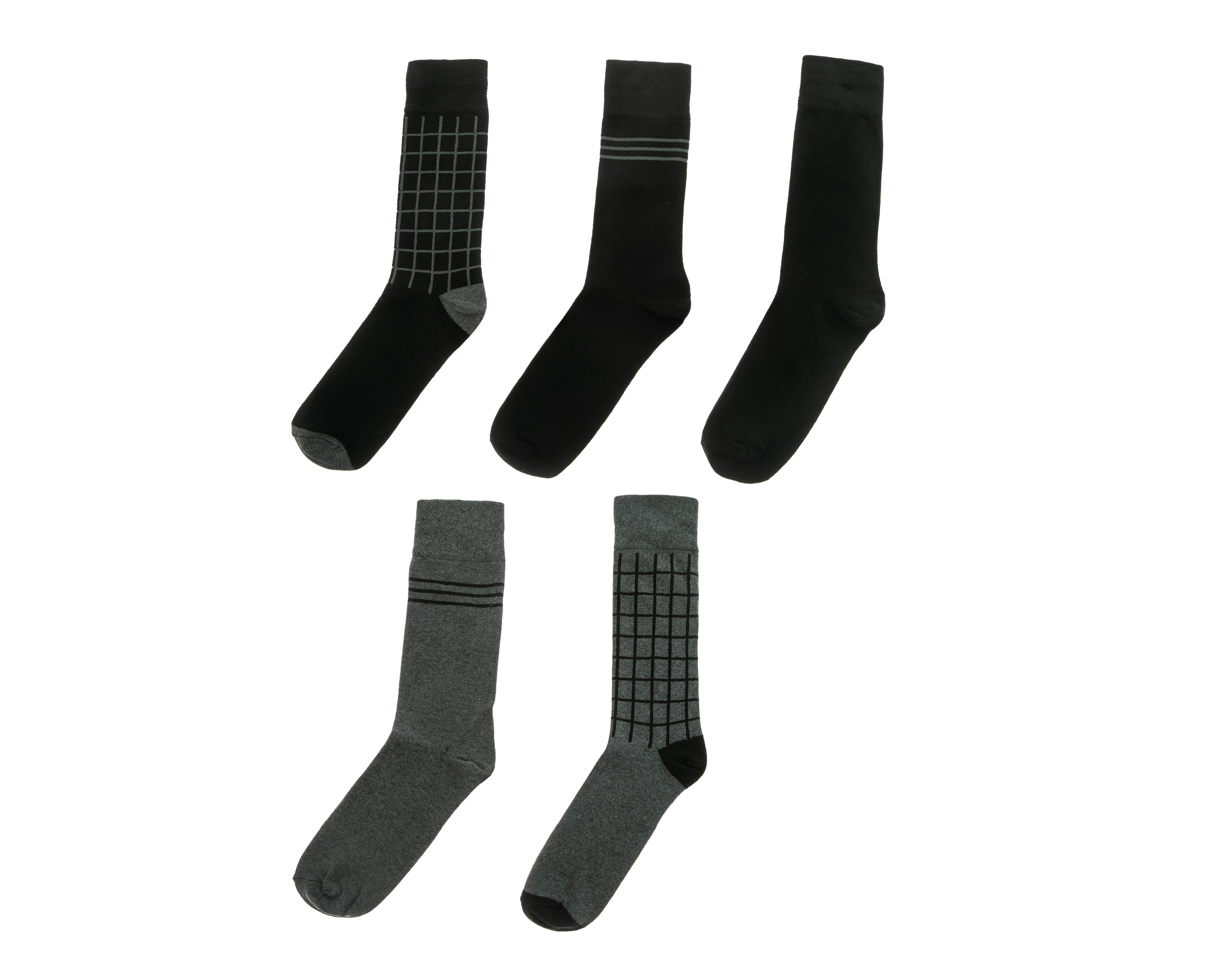 Calcetas Largas de Vestir Wall Street para Hombre 5 Pares