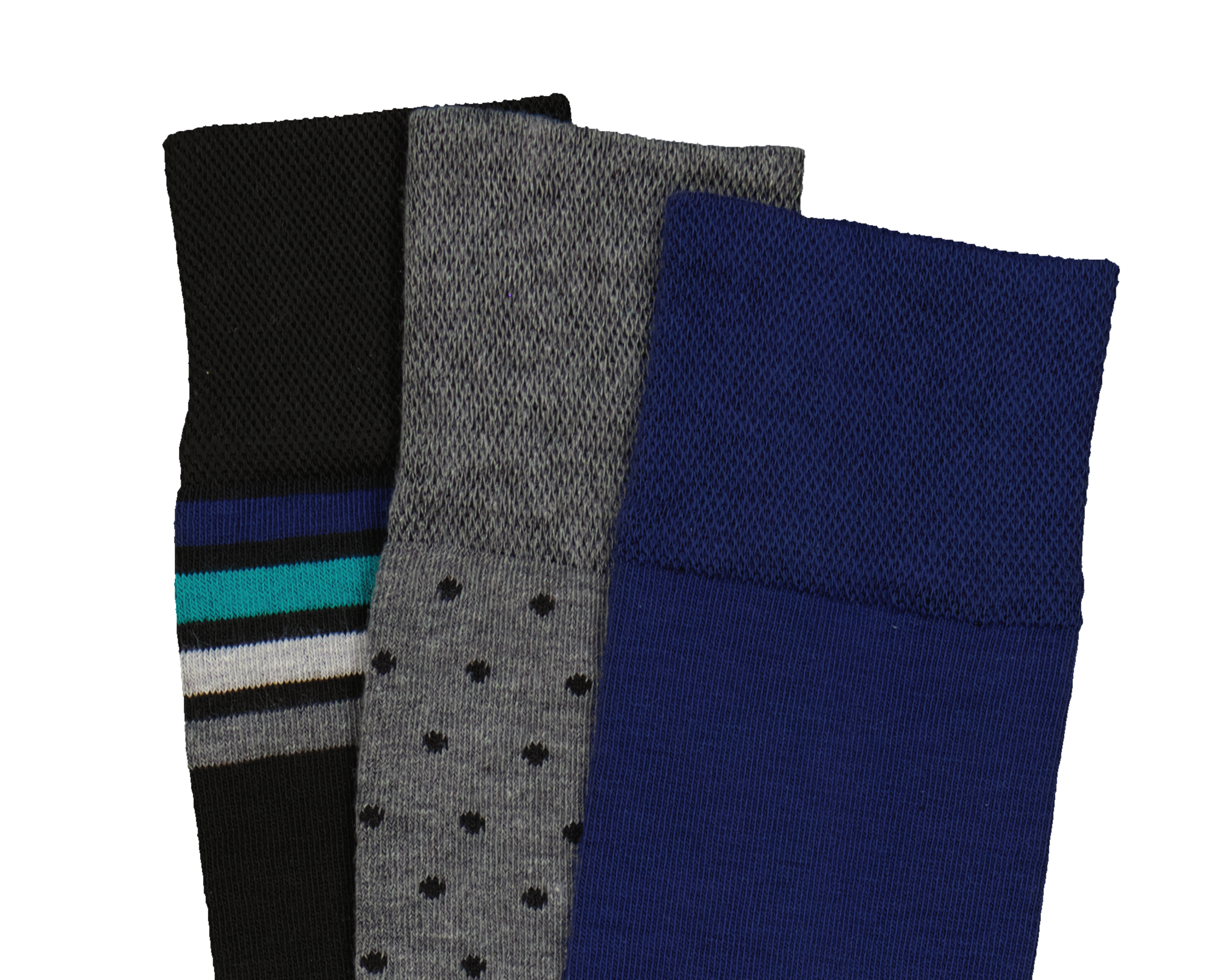 Foto 3 pulgar | Foto 2 | Calcetas Largas Perry Ellis para Hombre 3 Pares