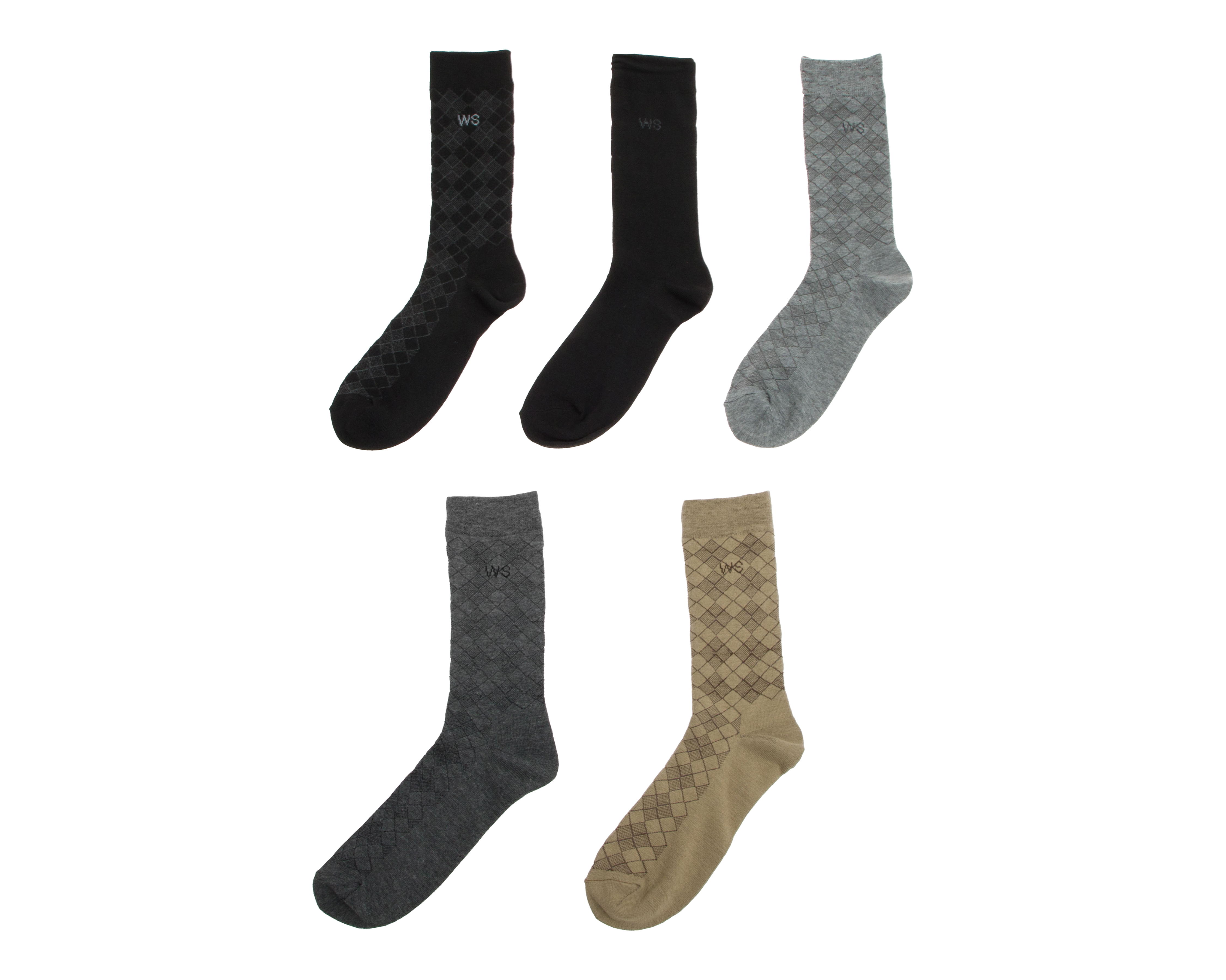 Calcetas Largas Wall Street para Hombre 5 Pares