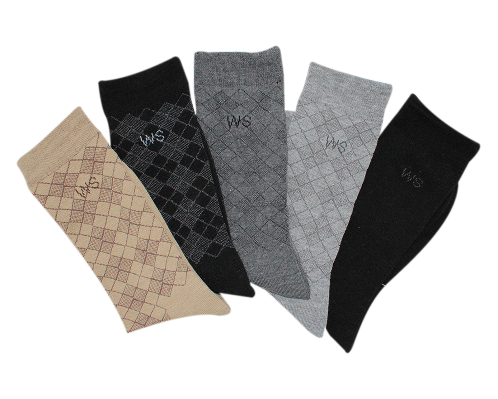 Foto 4 pulgar | Foto 3 | Calcetas Largas Wall Street para Hombre 5 Pares