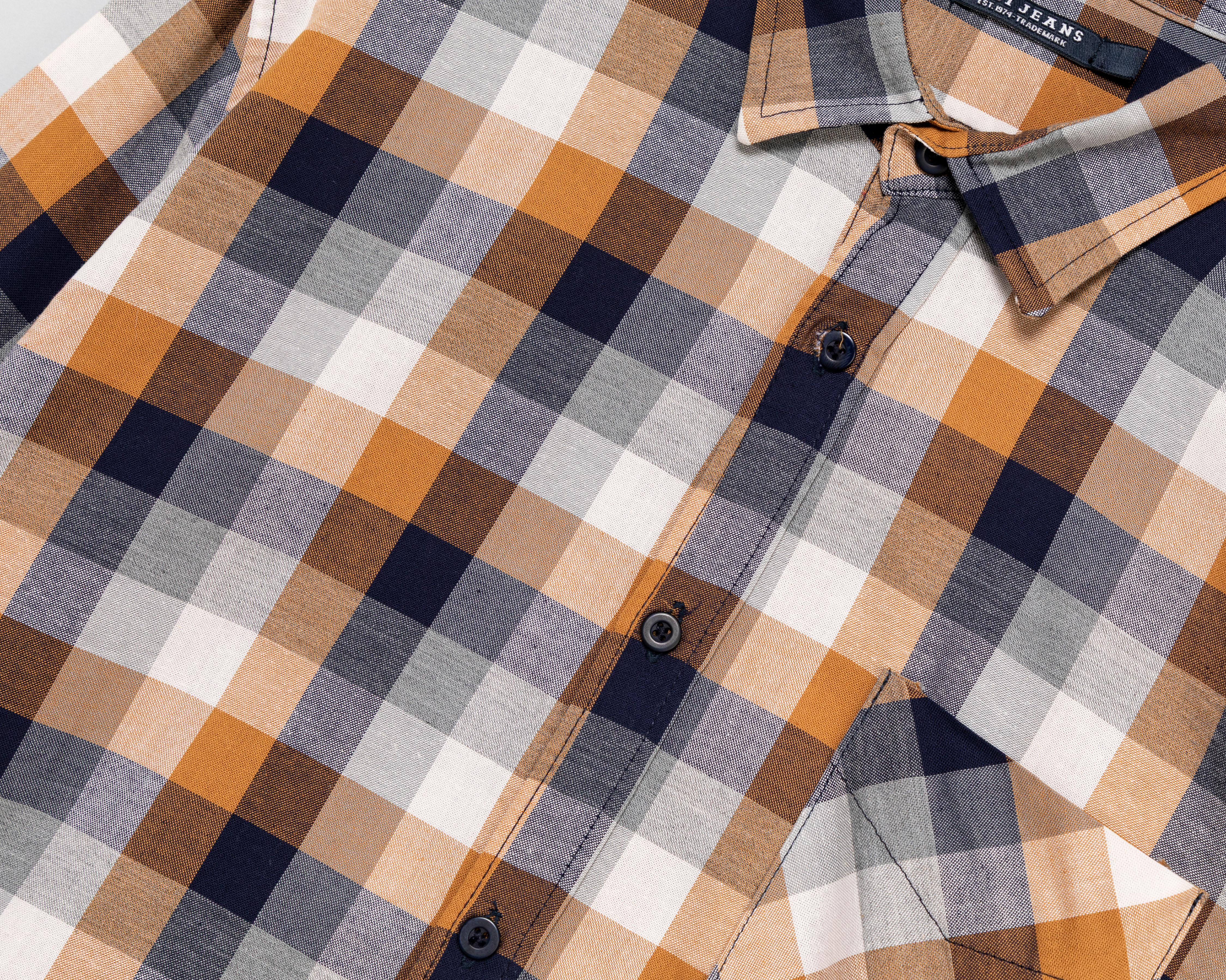 Foto 3 | Foto 3 | Camisa Casual de Algodón Oggi Regular Fit a Cuadros para Hombre