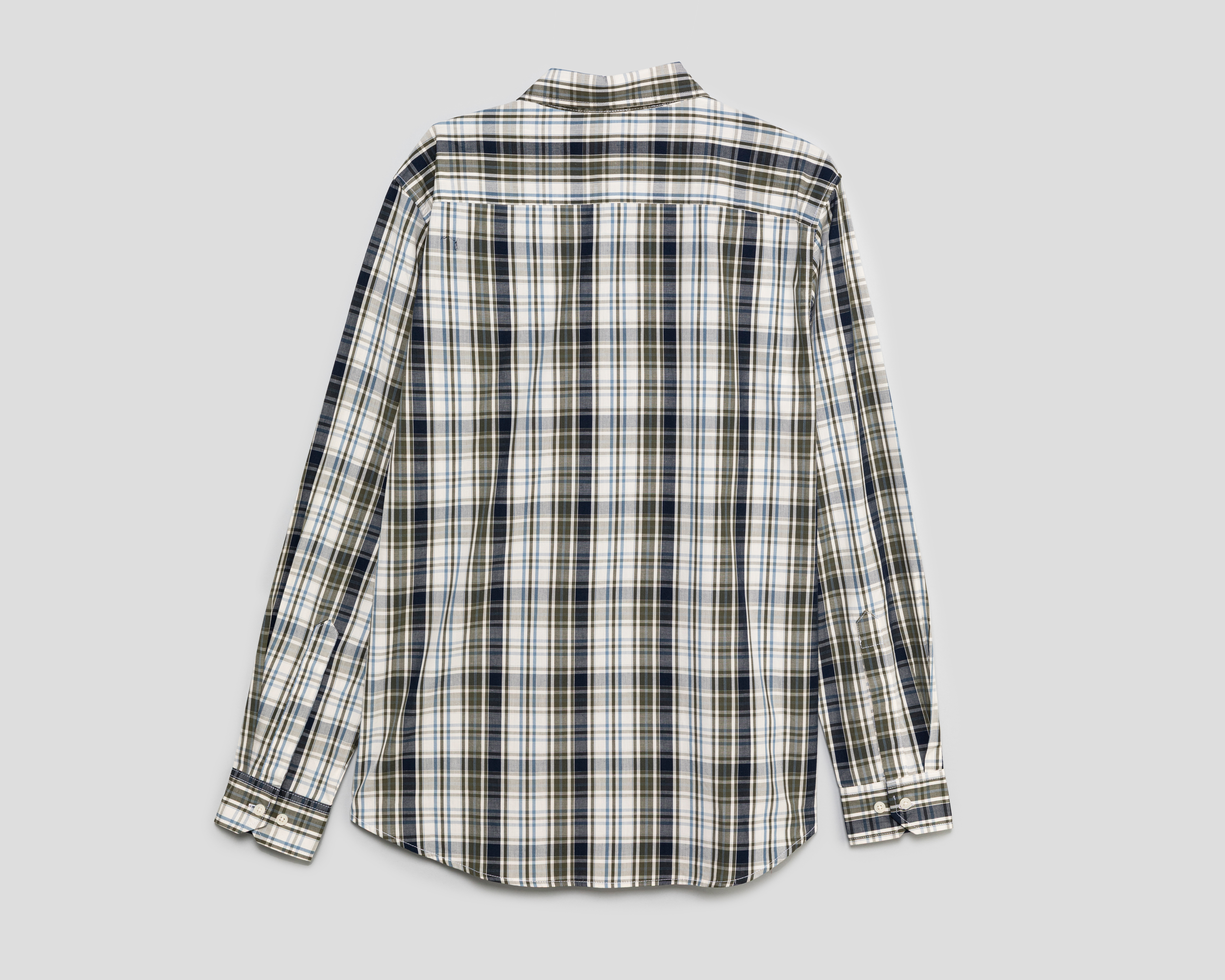 Foto 2 pulgar | Foto 1 | Camisa Casual de Algodón Porto Sur Regular Fit a Cuadros para Hombre