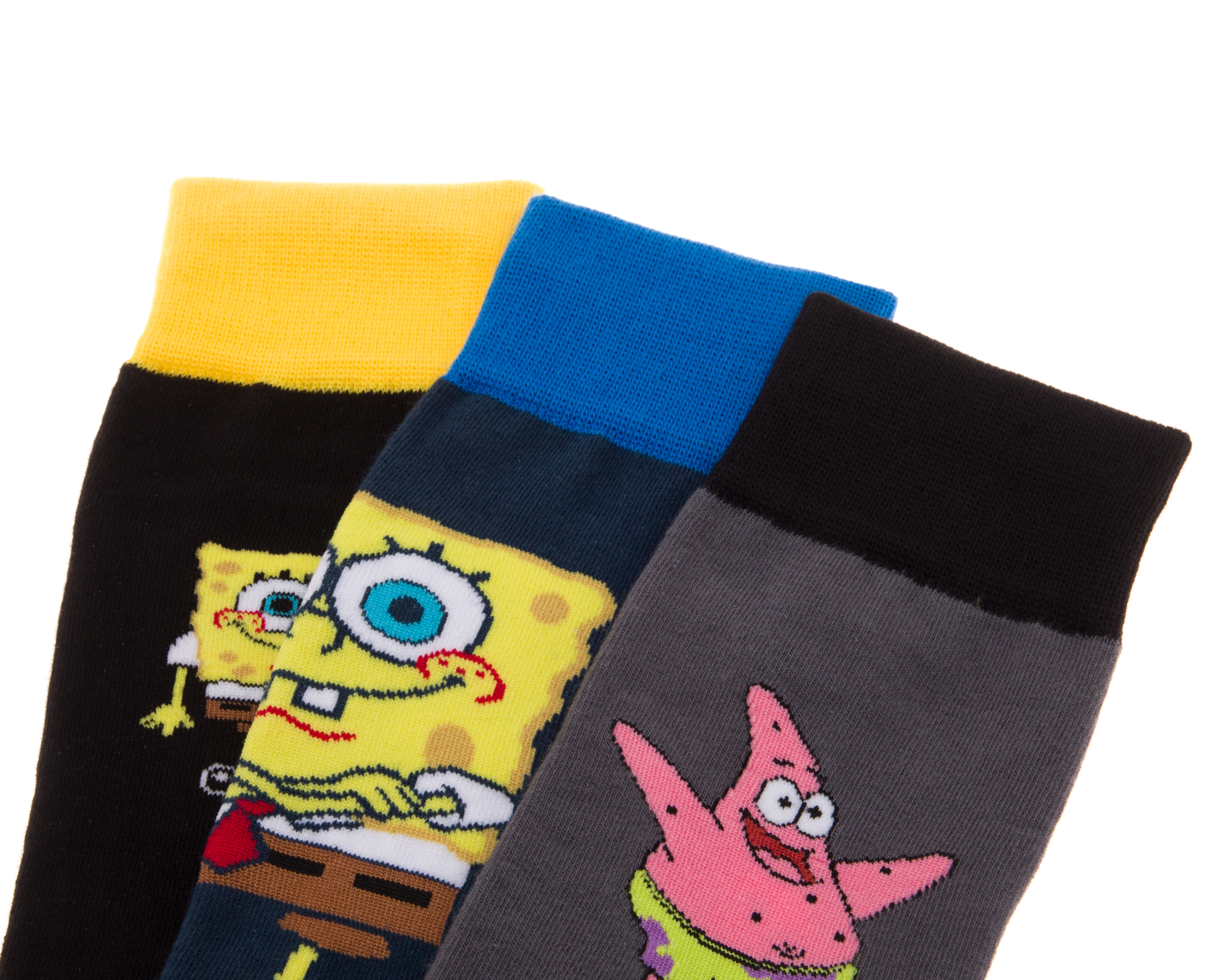 Foto 3 pulgar | Foto 2 | Calcetas Largas Bob Esponja para Hombre 3 Pares