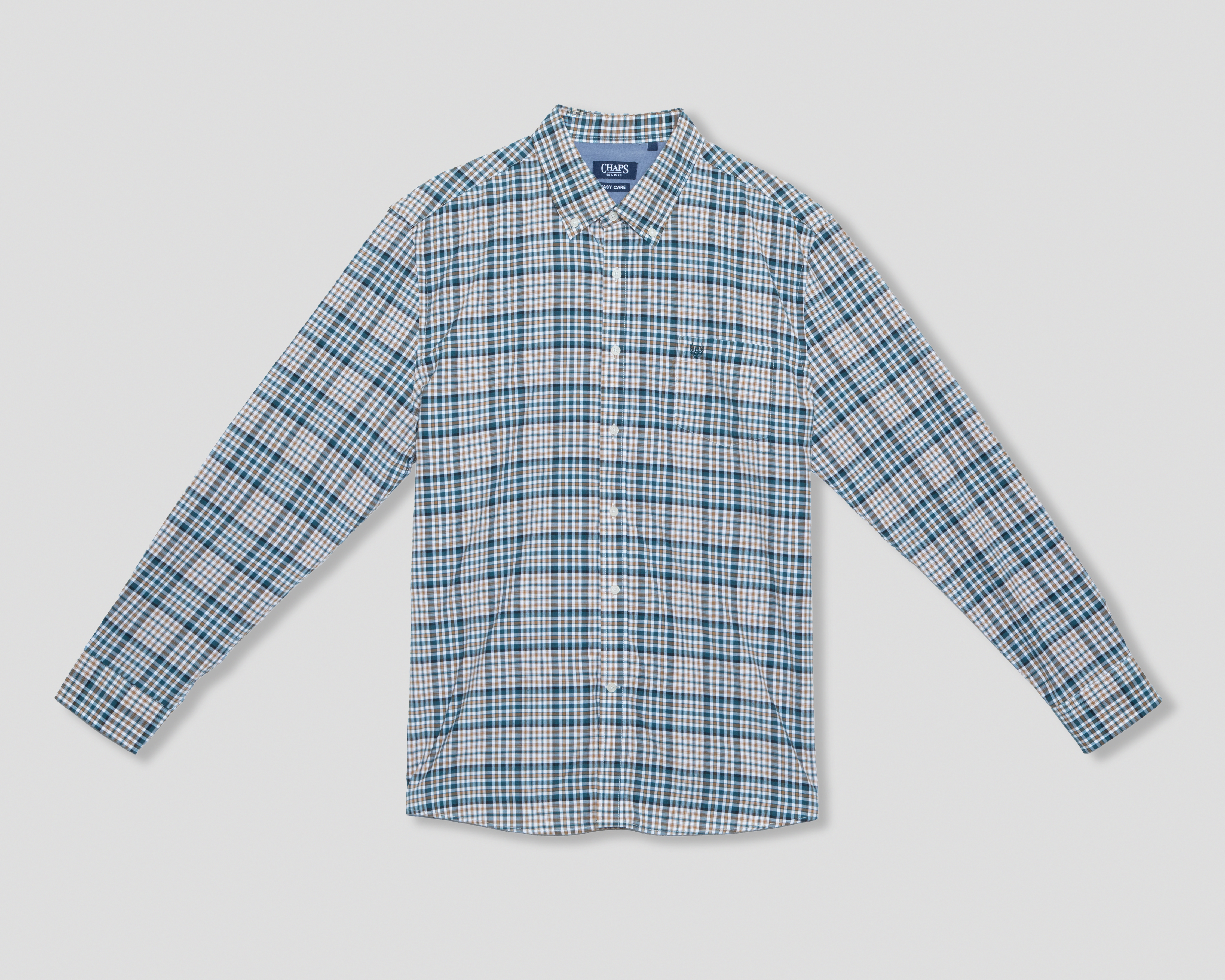 Camisa Casual Chaps Regular a Cuadros para Hombre