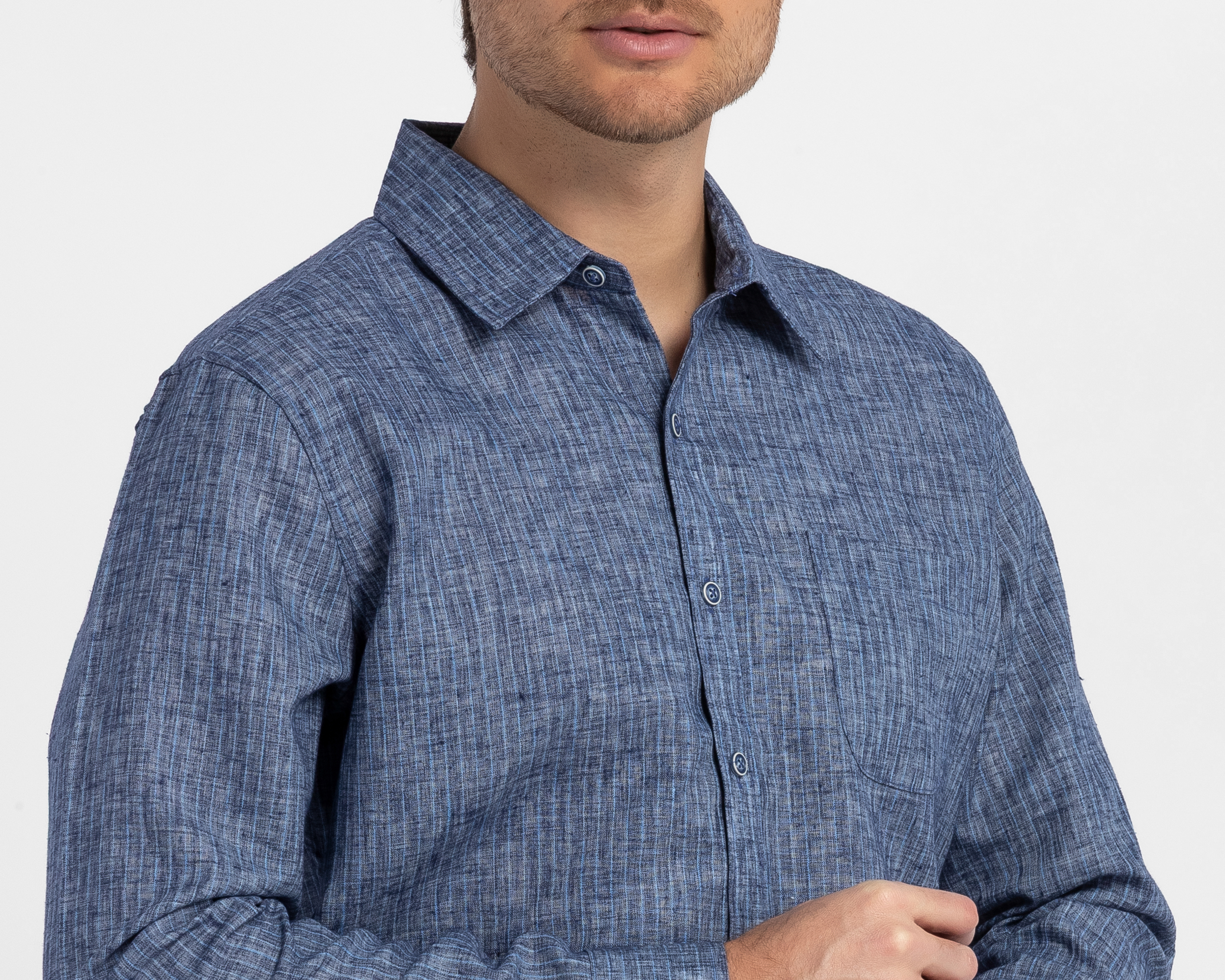 Foto 4 | Foto 4 | Camisa Casual Refill Regular Fit a Rayas para Hombre