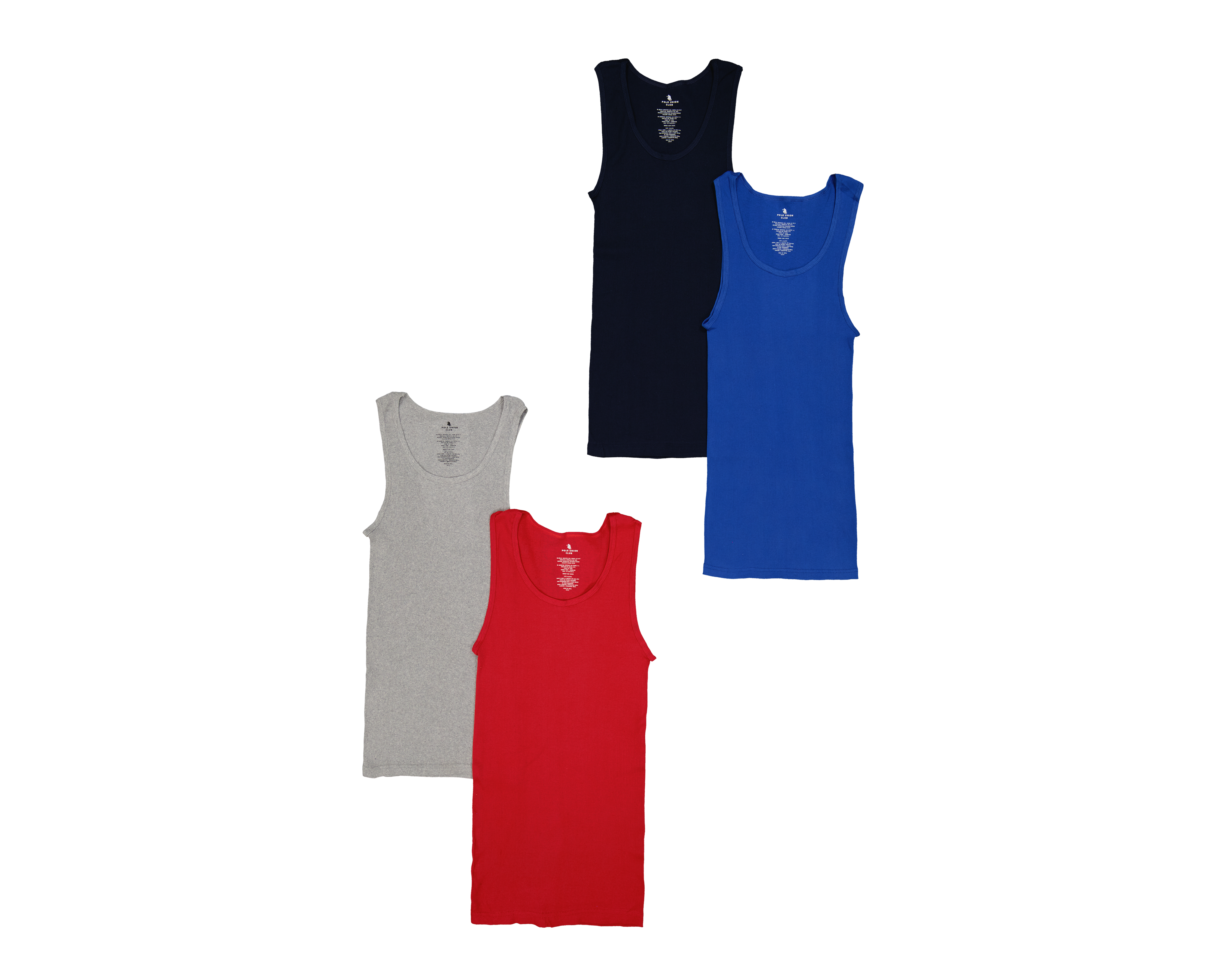 Foto 1 | Foto 1 | Camiseta Interior Polo Union Club para Hombre 4 Piezas