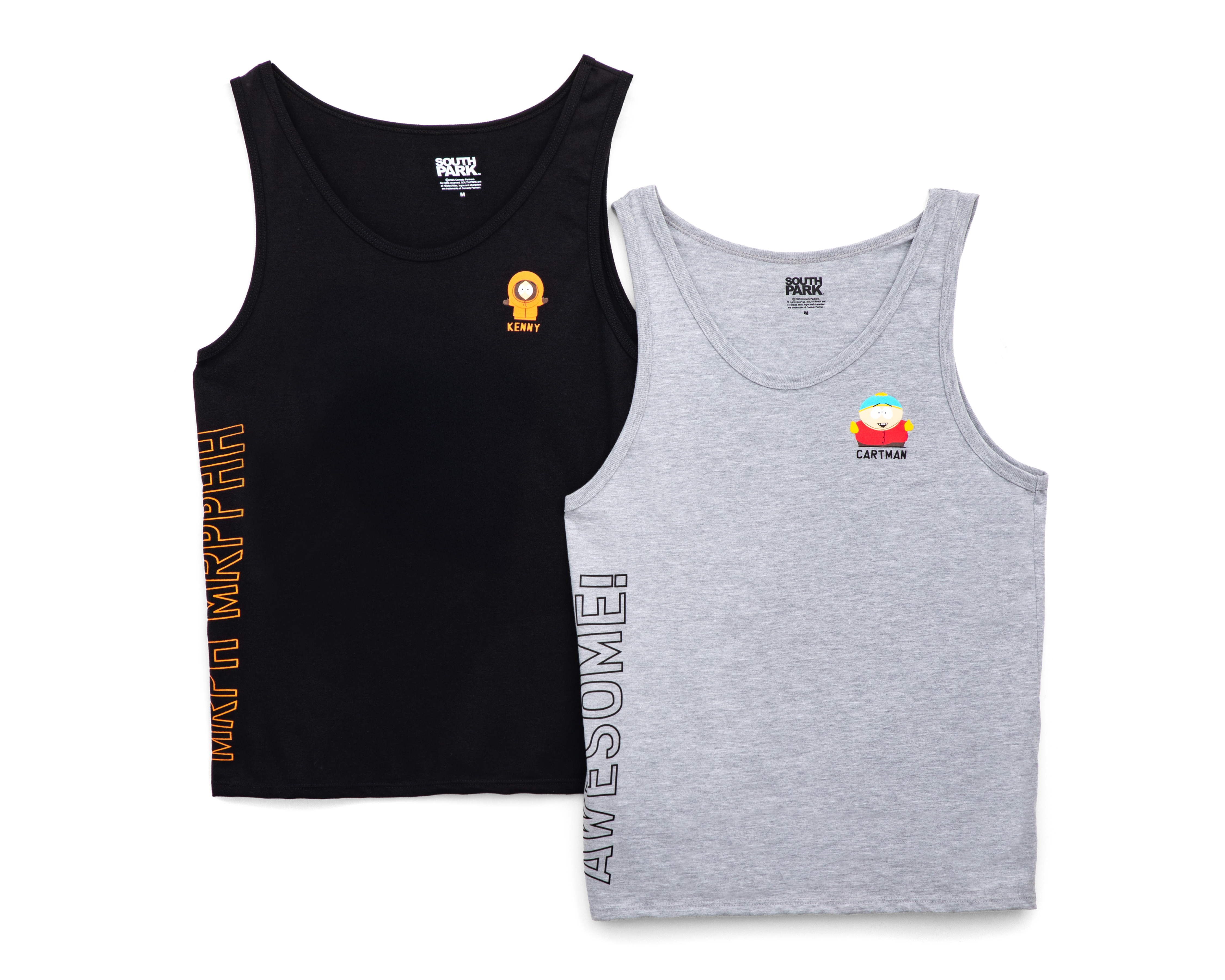 Camiseta Interior Sin Manga South Park para Hombre 2 Piezas