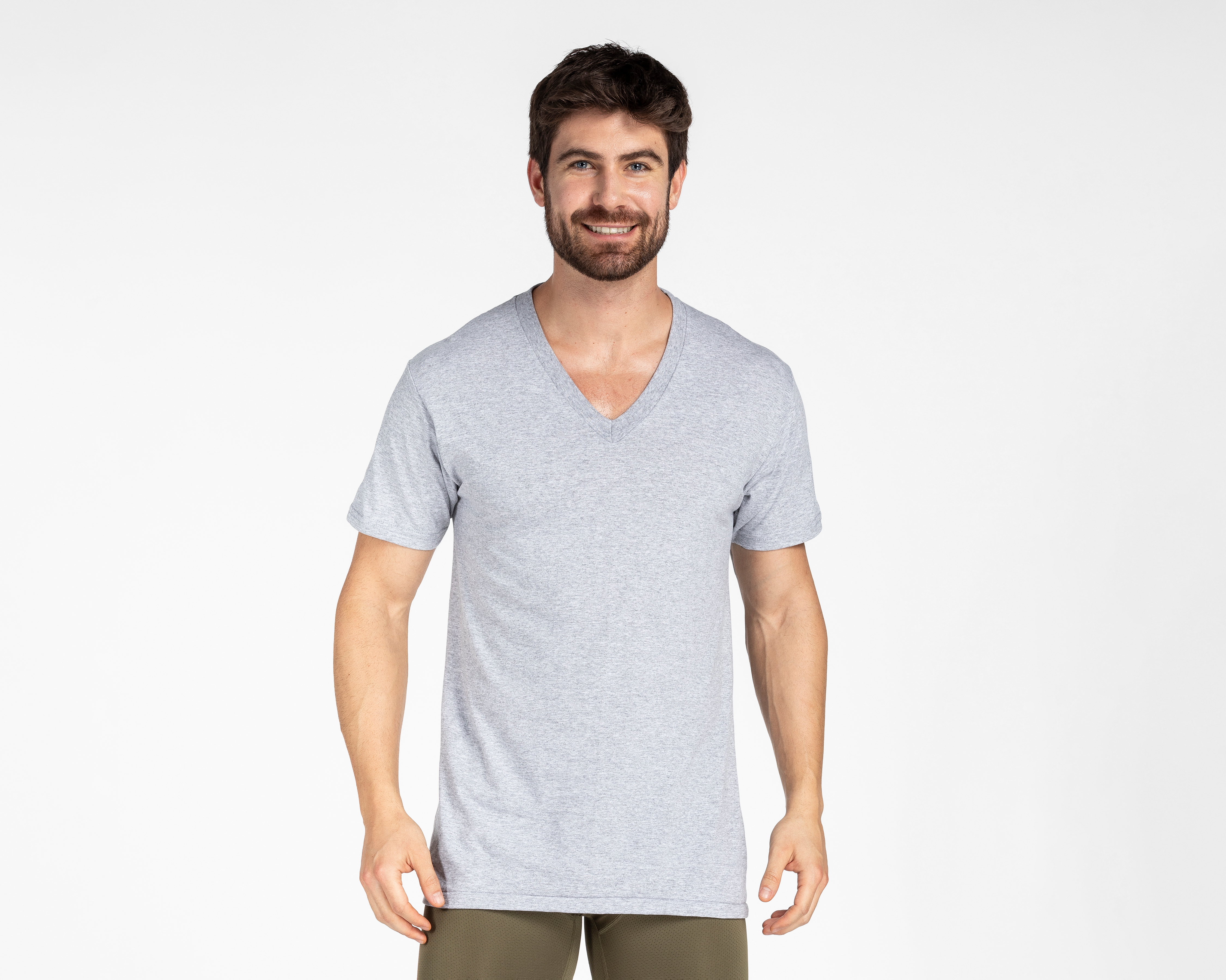 Foto 3 pulgar | Foto 2 | Playera Interior Cuello Redondo Zaga para Hombre 2 Piezas