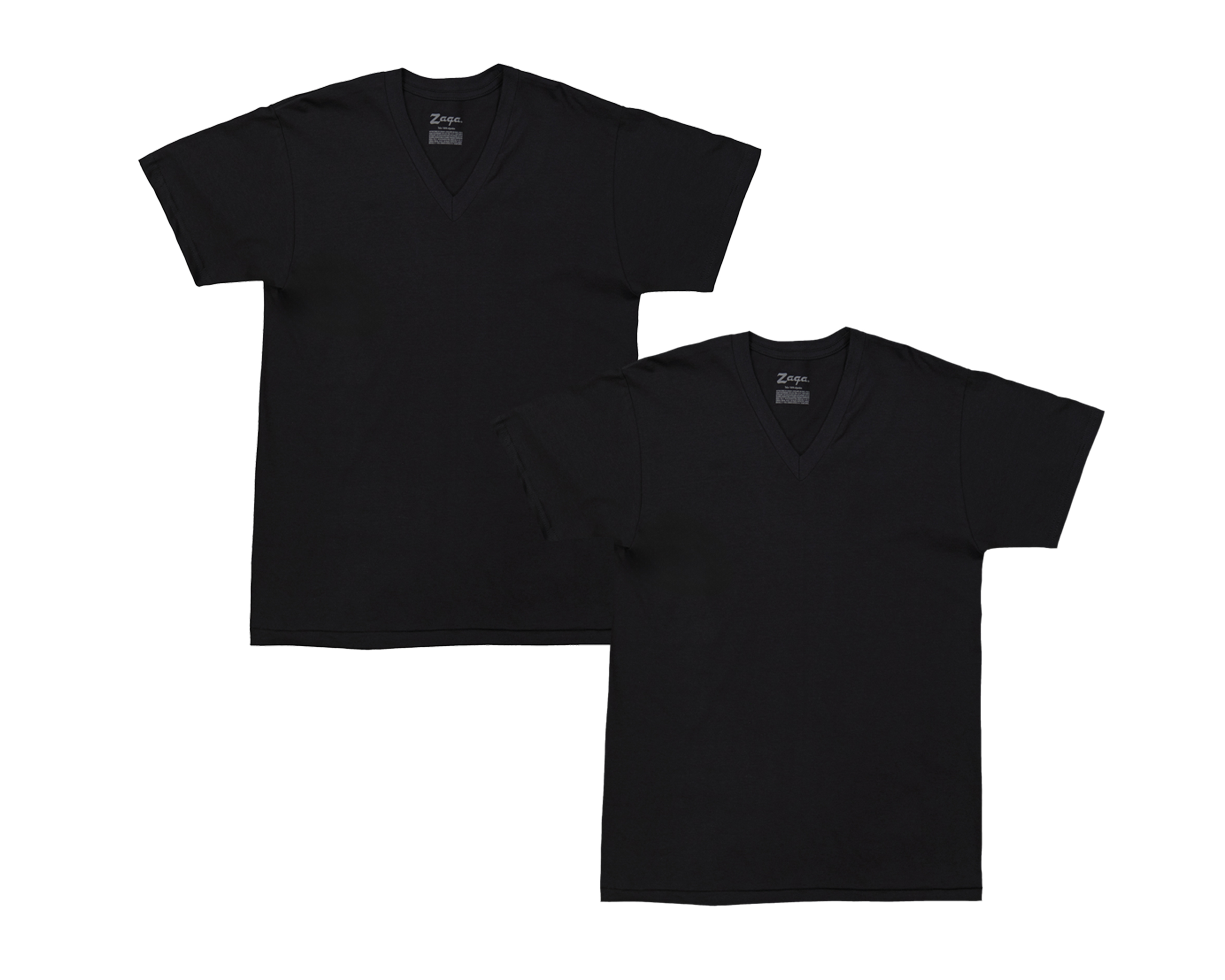 Camiseta Interior Cuello V Zaga para Hombre 2 Piezas