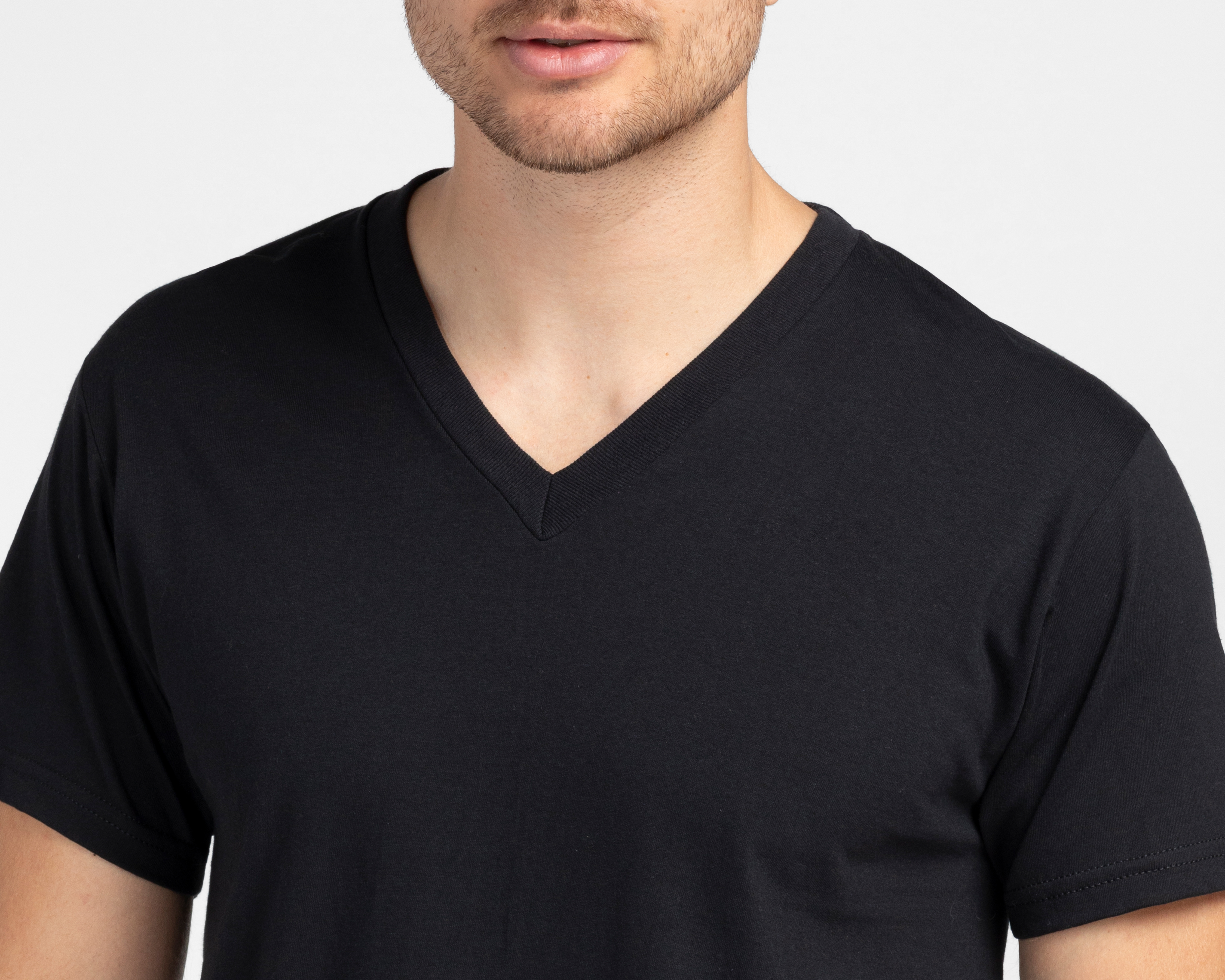 Foto 5 pulgar | Foto 4 | Camiseta Interior Cuello V Zaga para Hombre 2 Piezas