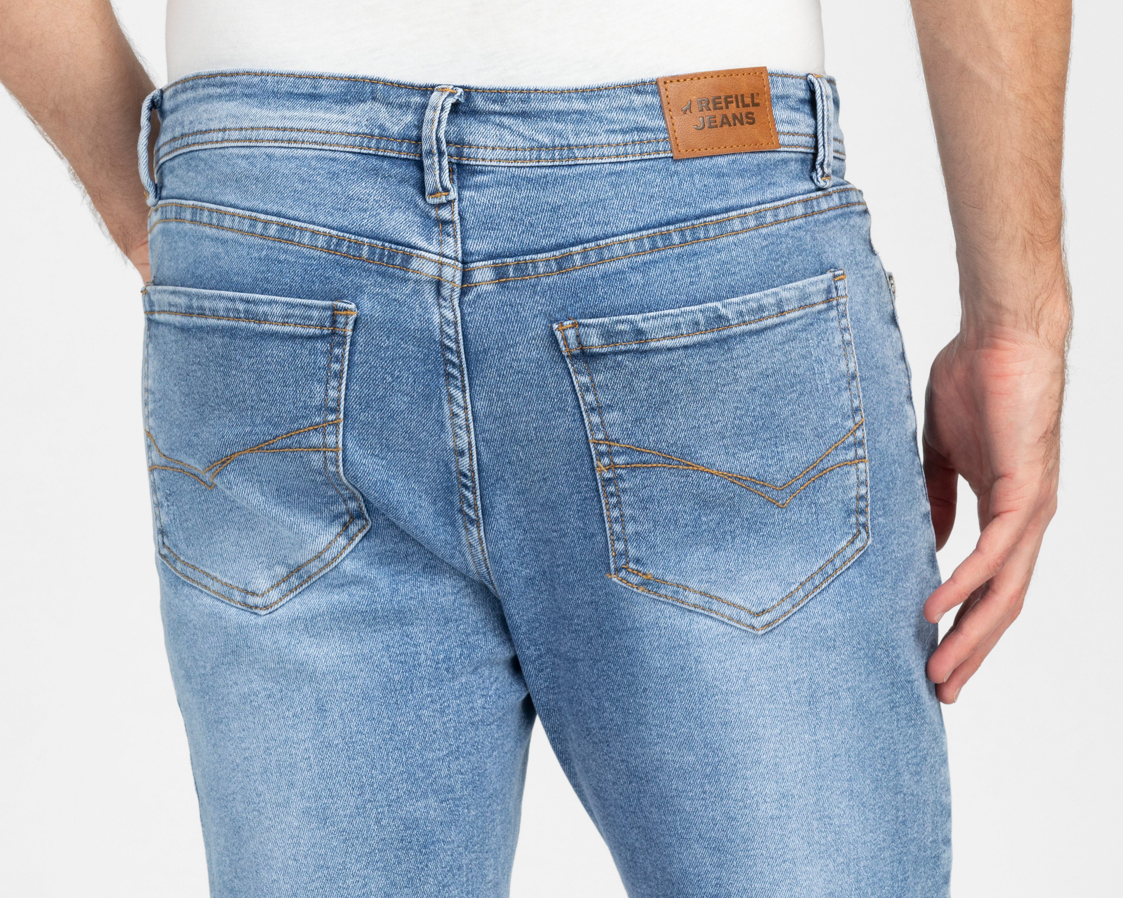 Foto 6 pulgar | Foto 5 | Jeans Skinny Refill para Hombre