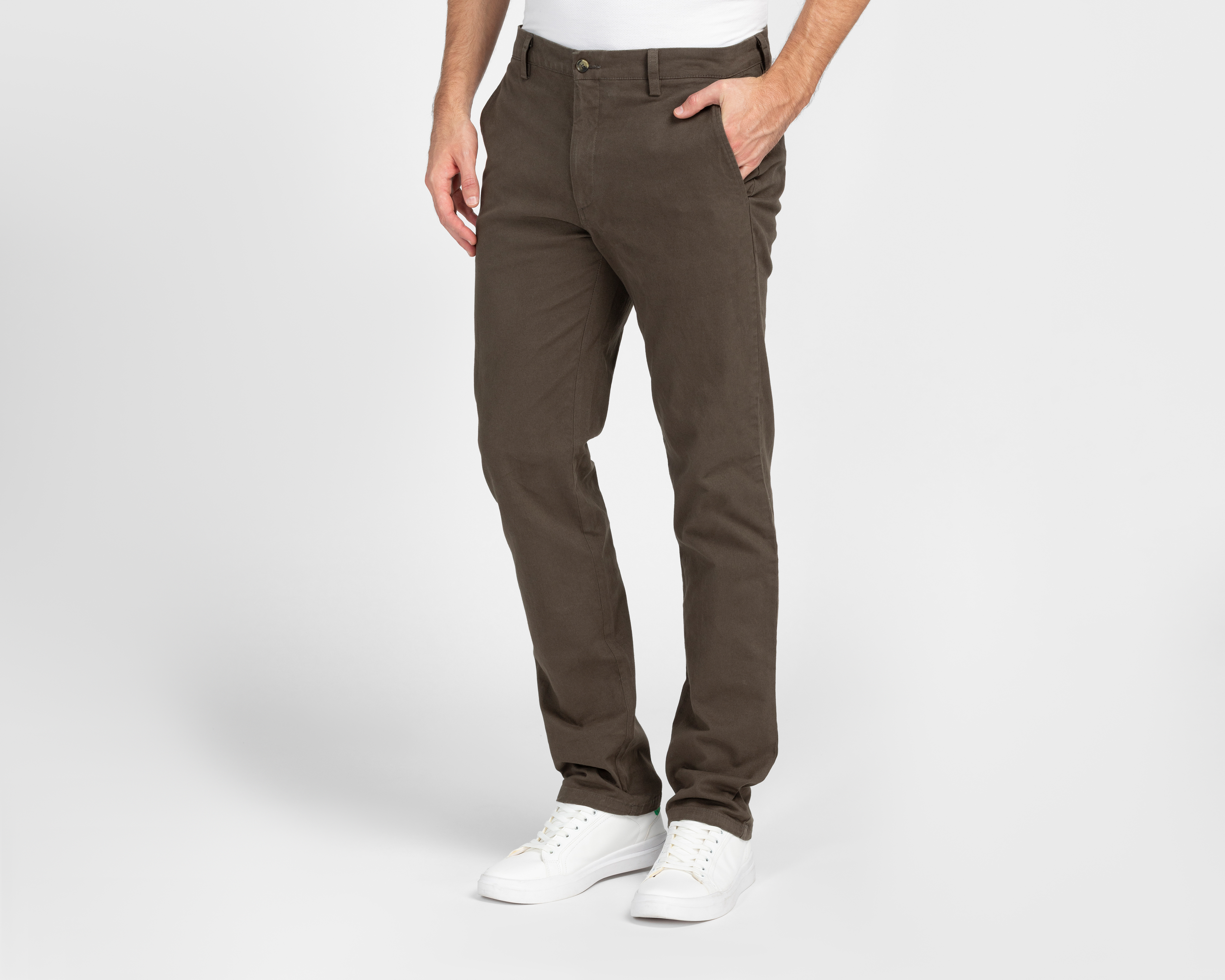 Pantalón Chino Porto Sur Café para Hombre