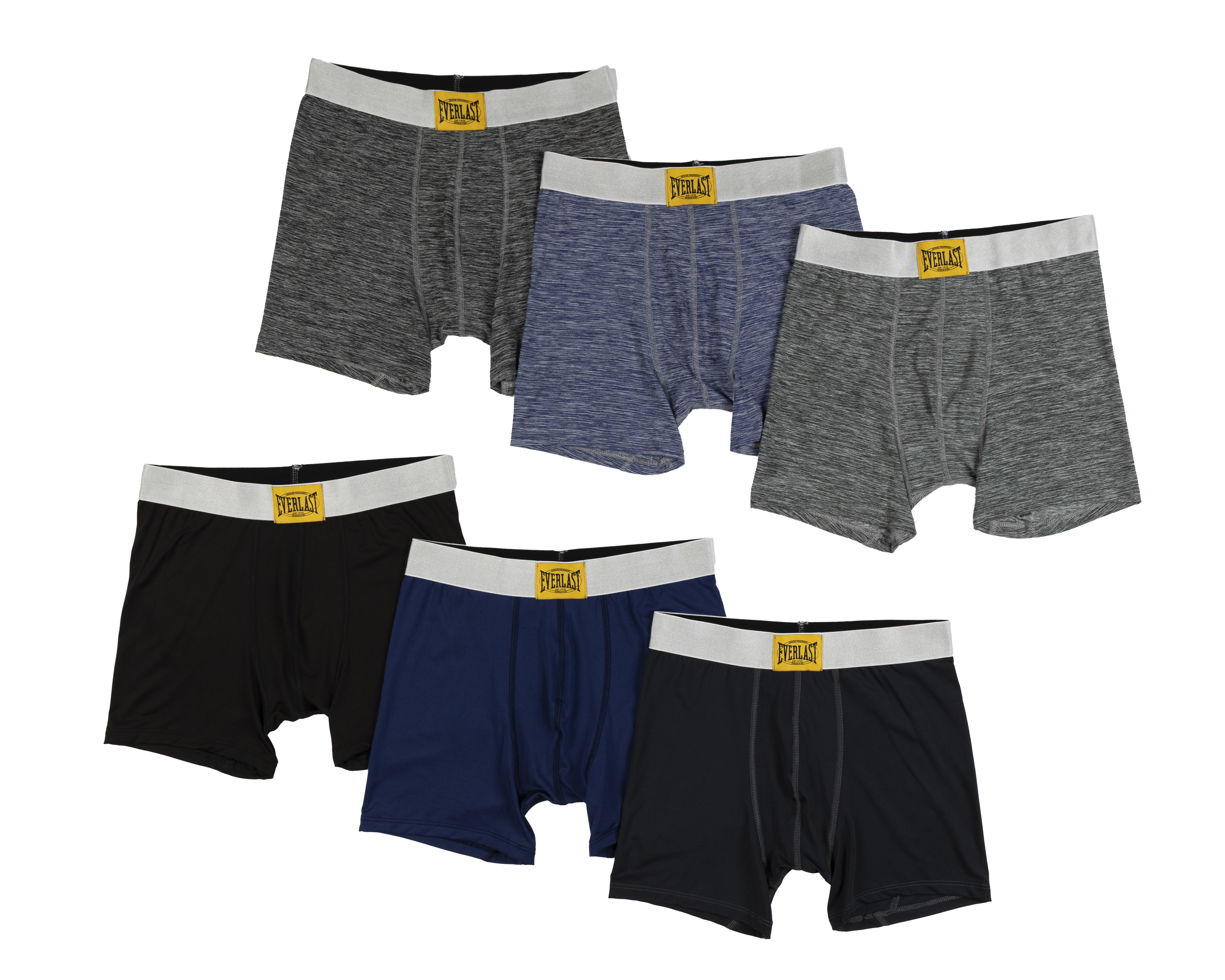 Foto 2 pulgar | Foto 1 | Bóxer Largo Everlast para Hombre 6 Piezas