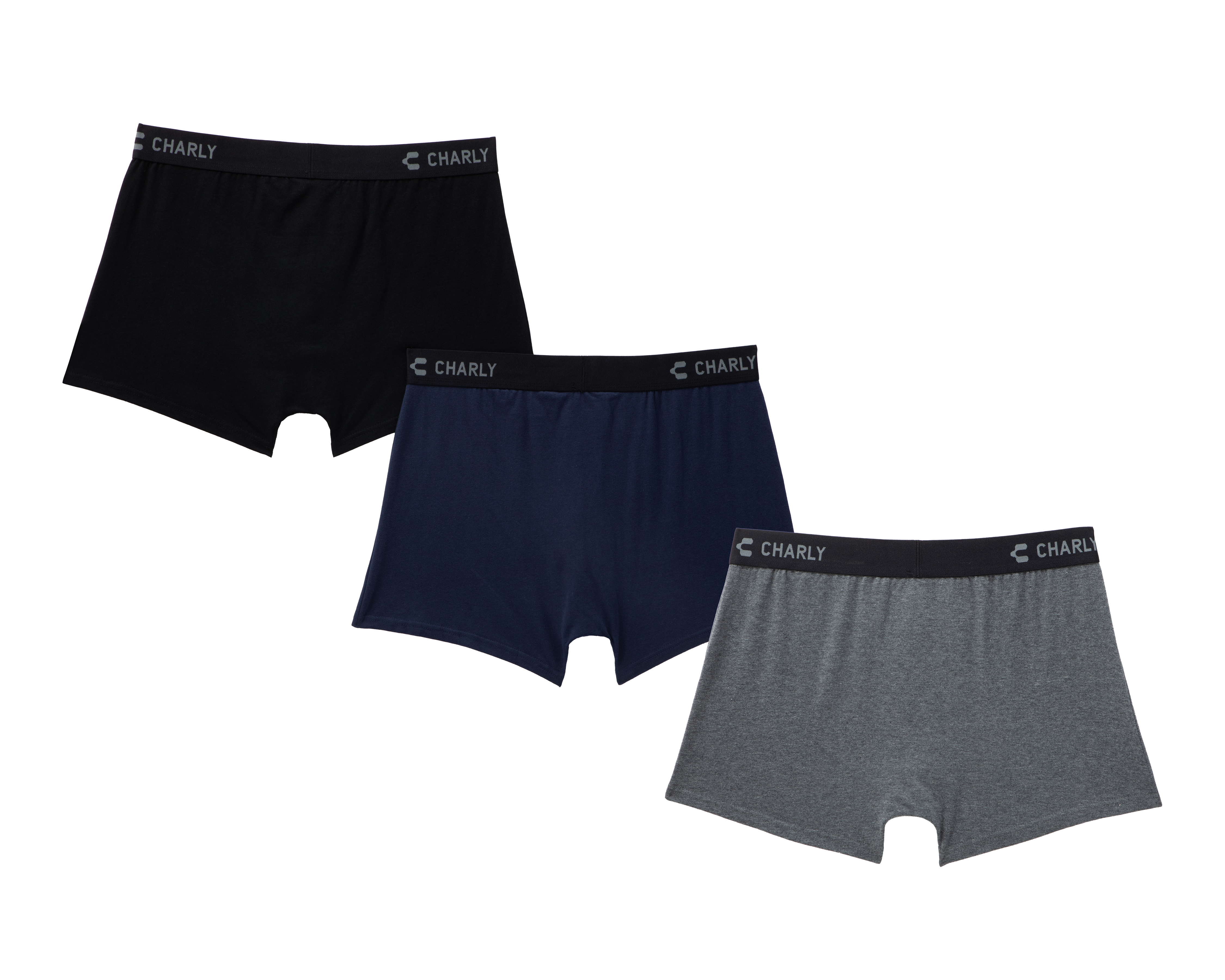 Foto 3 pulgar | Foto 2 | Bóxer Corto Charly para Hombre 3 Piezas
