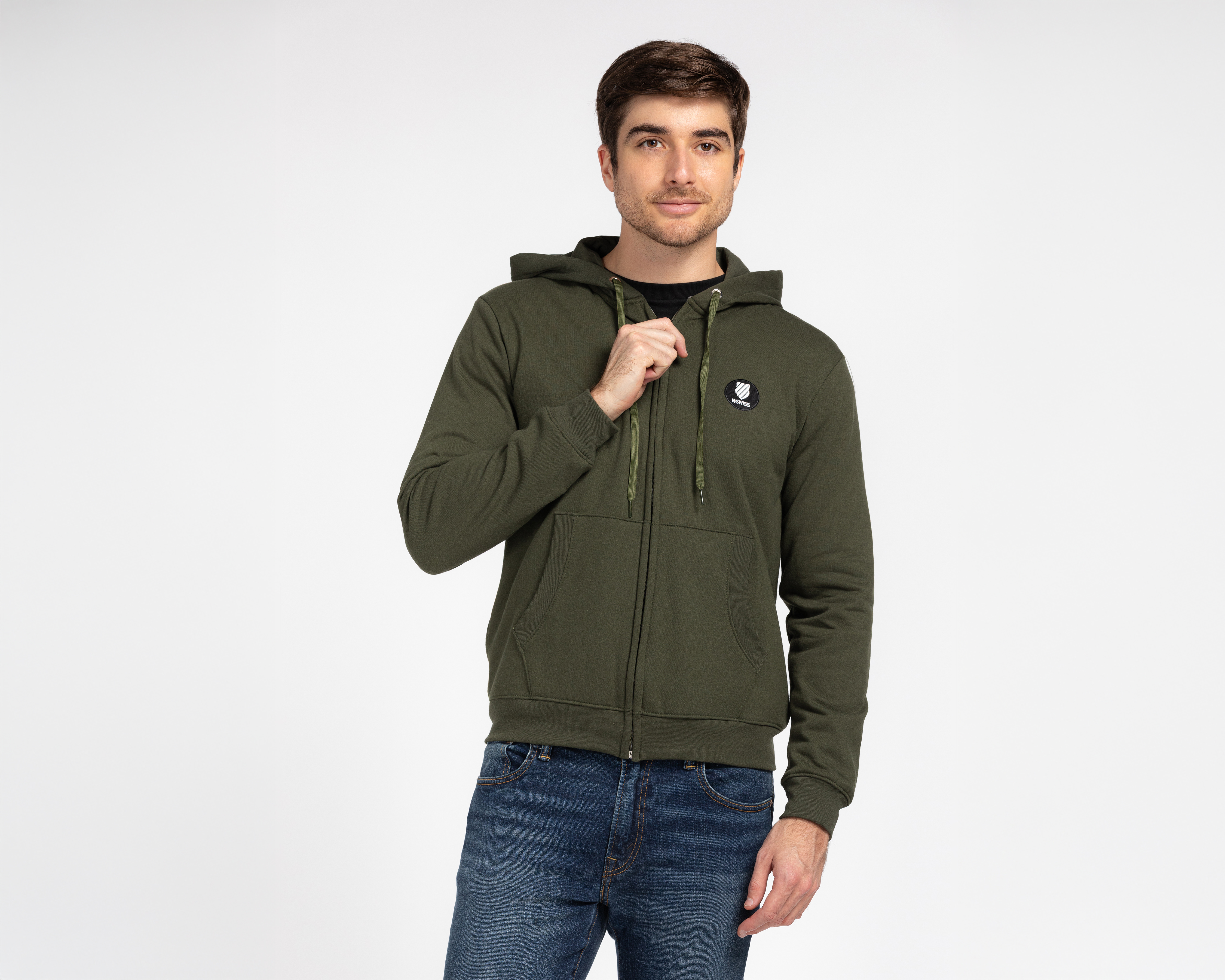 Foto 2 pulgar | Foto 1 | Sudadera con Capucha K-Swiss para Hombre