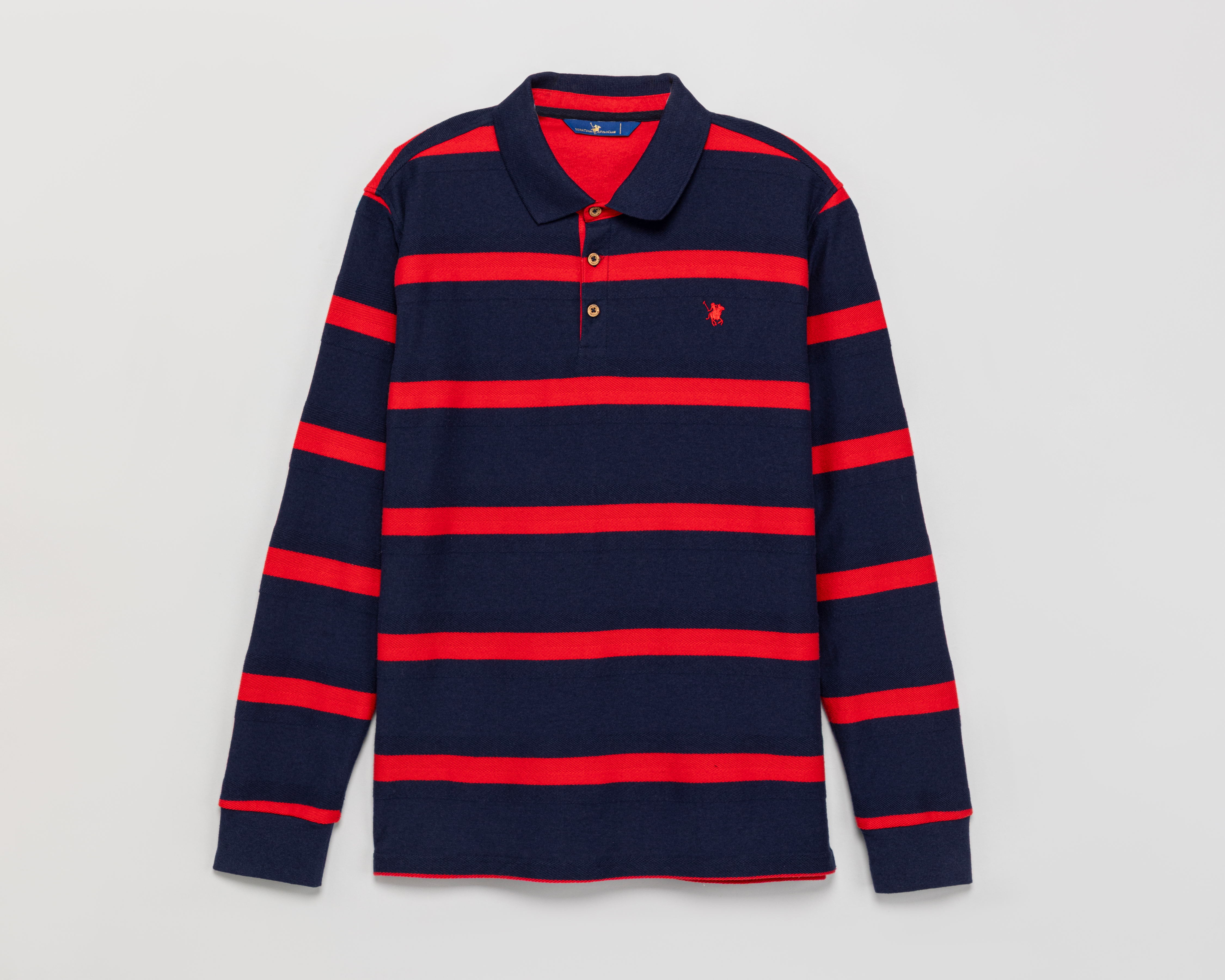 Foto 1 | Foto 1 | Playera Polo York Team Polo Club Manga Larga Azul Marino para Hombre