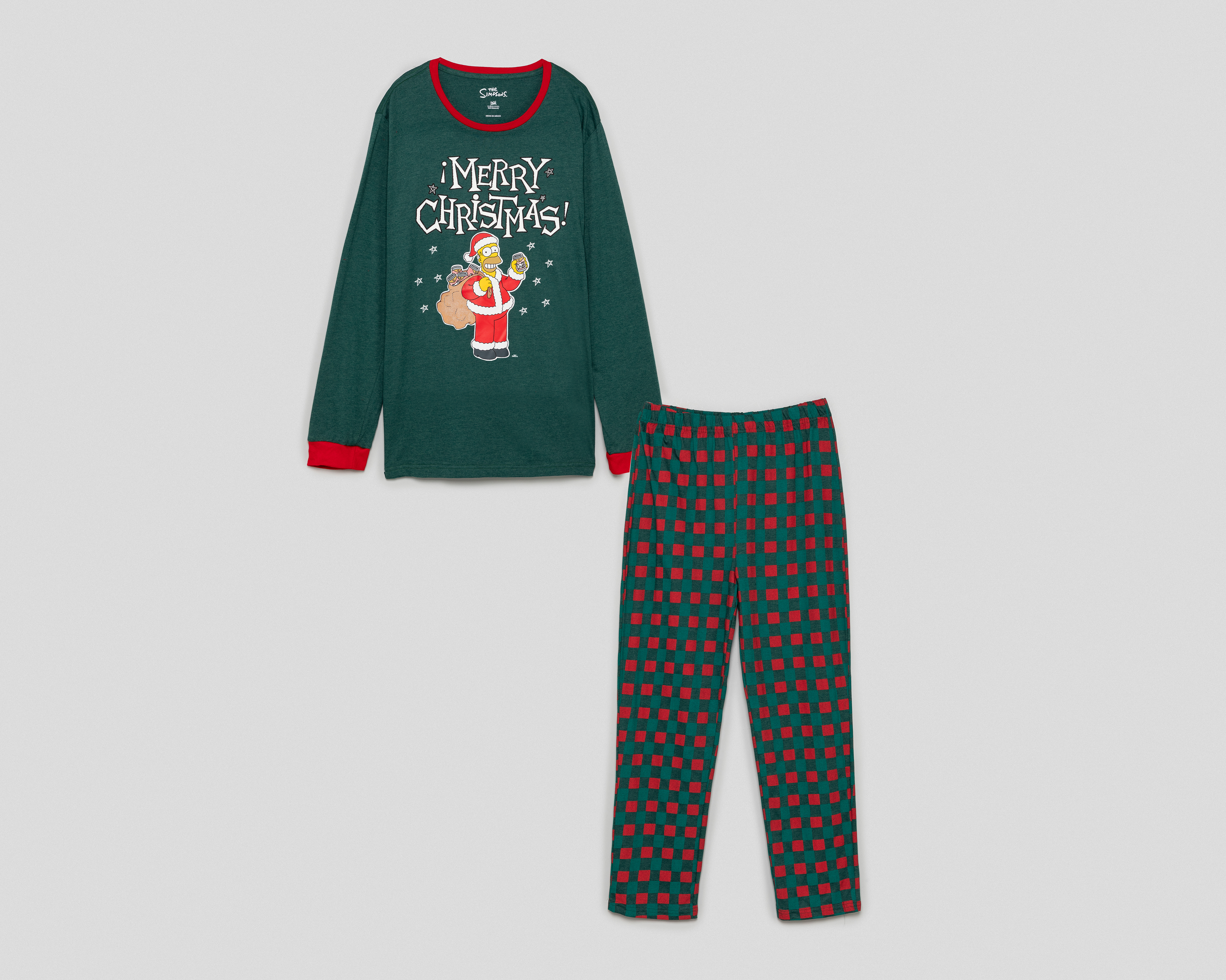 Pijama Disney Homero Simpson para Hombre 2 Piezas