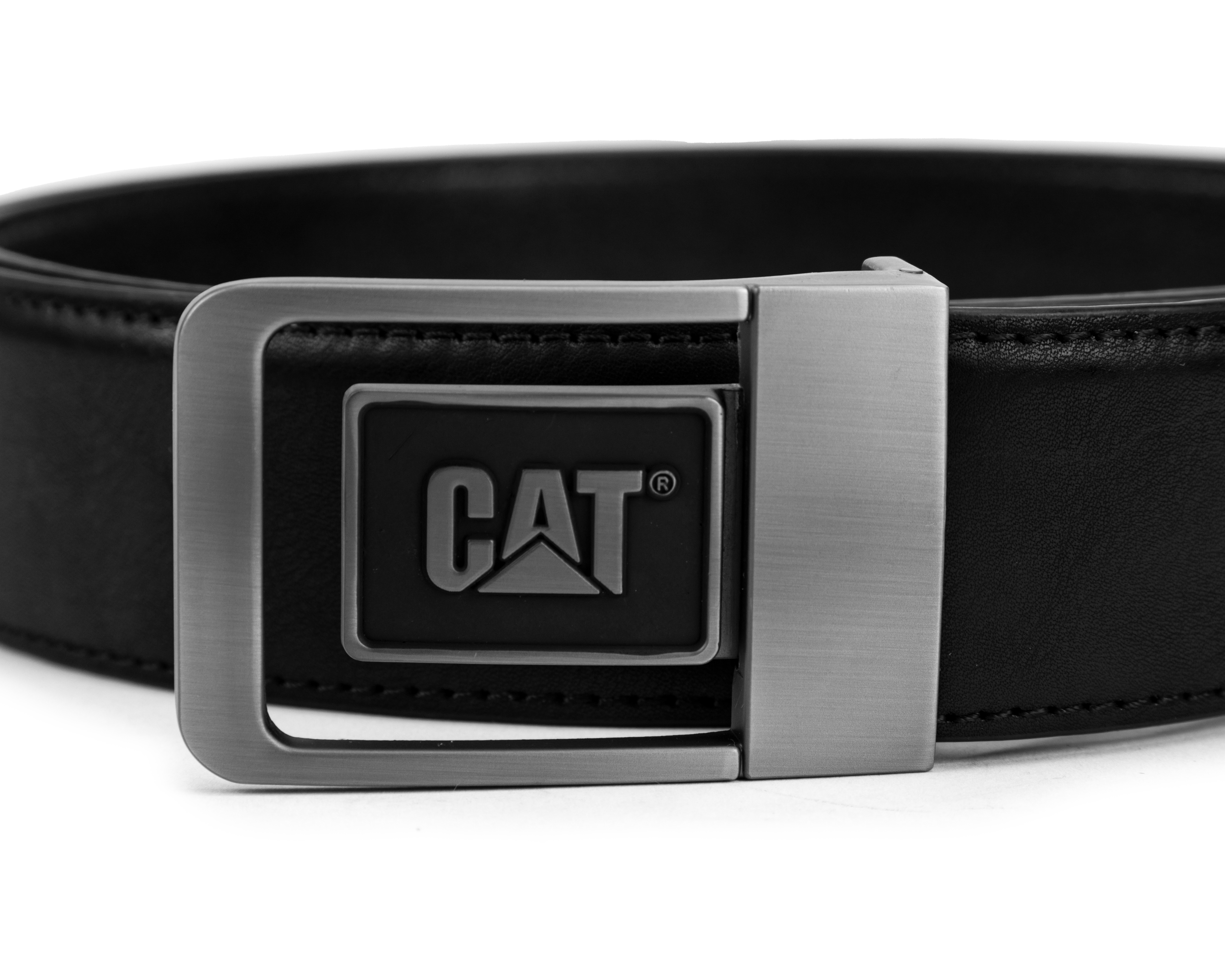 Foto 3 | Foto 3 | Cinturón de Piel para Hombre CAT Negro