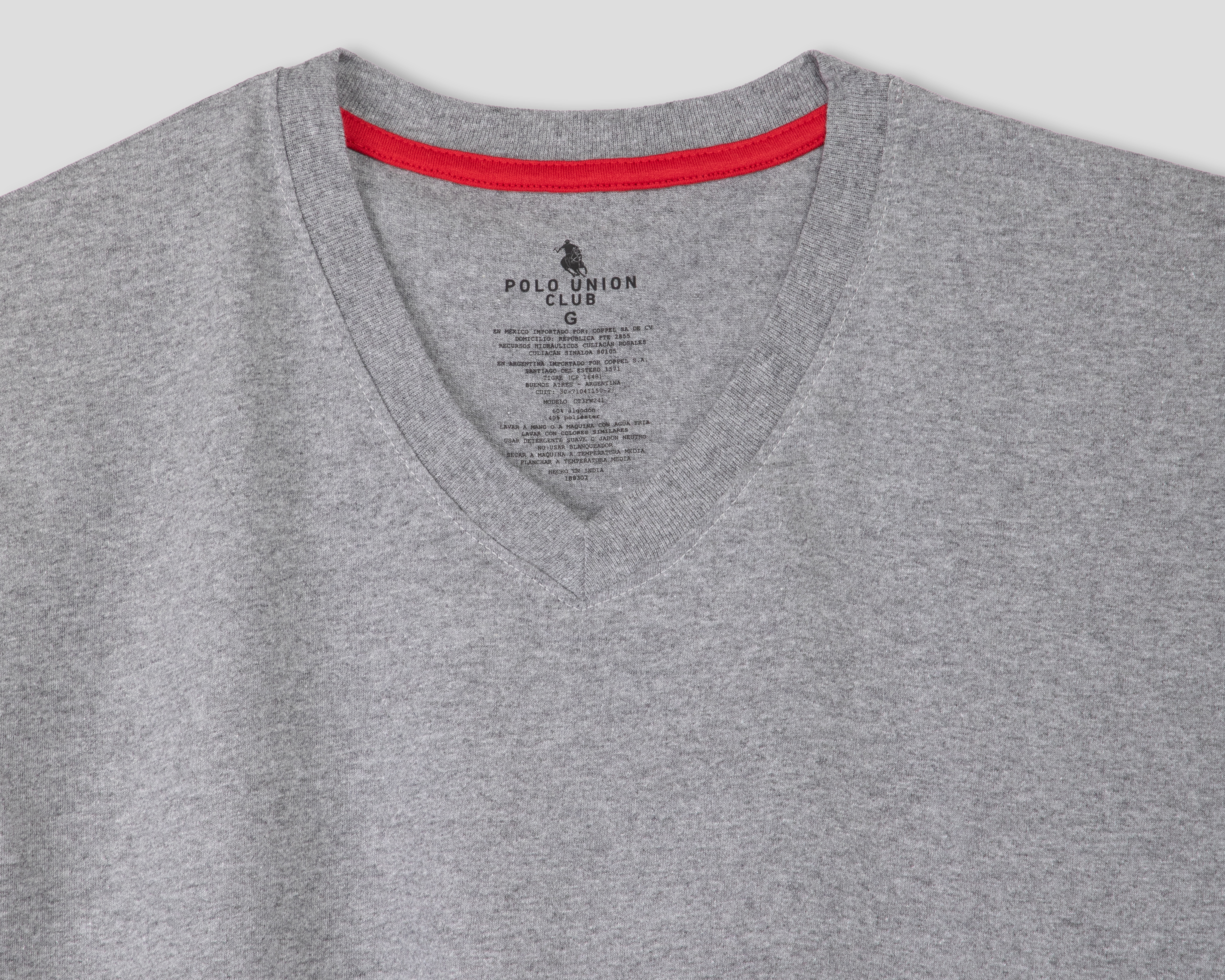 Foto 3 | Foto 3 | Playera Interior Cuello V Polo Union Club para Hombre 3 Piezas