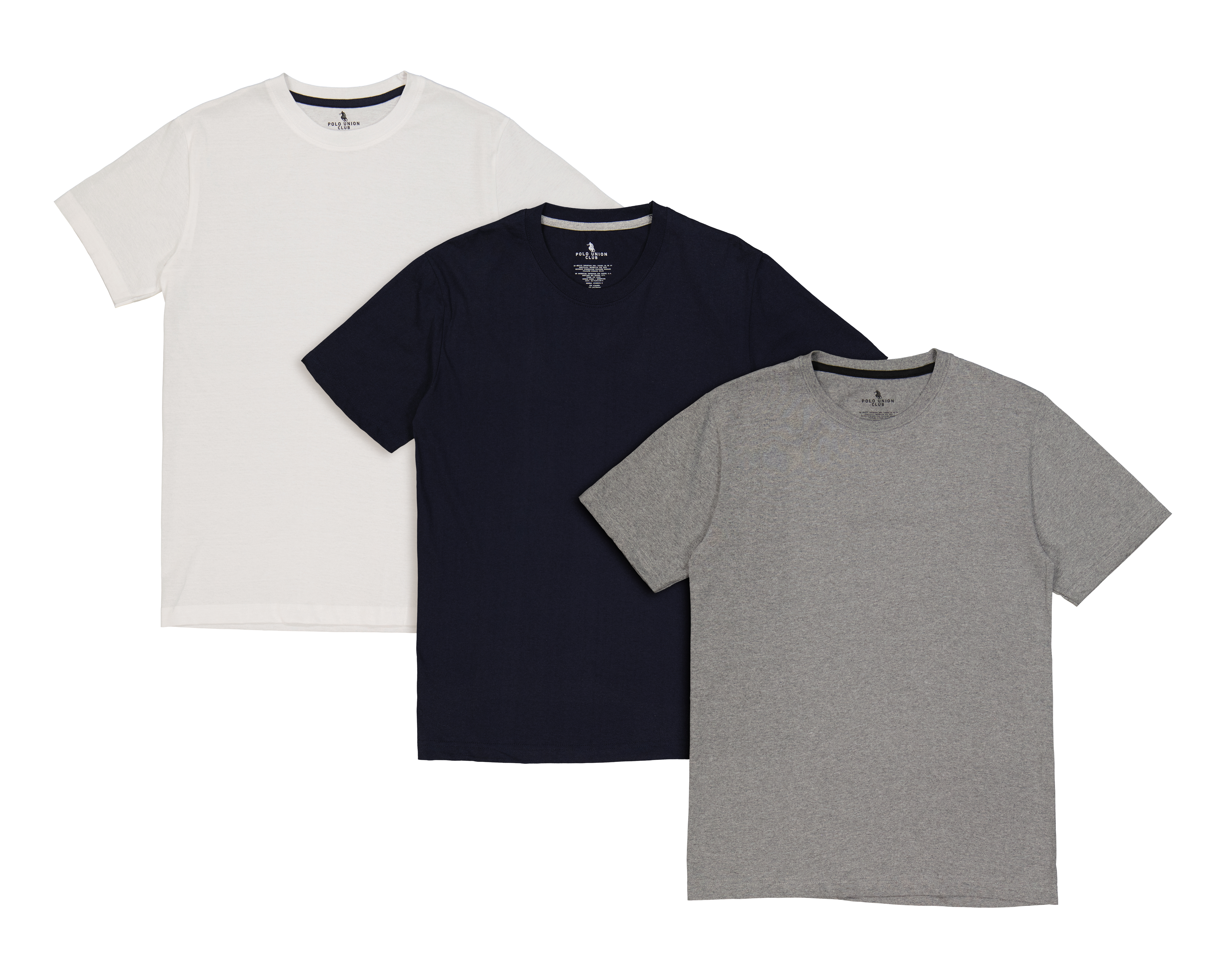 Playera Interior Manga Corta Polo Union Club 3 Piezas