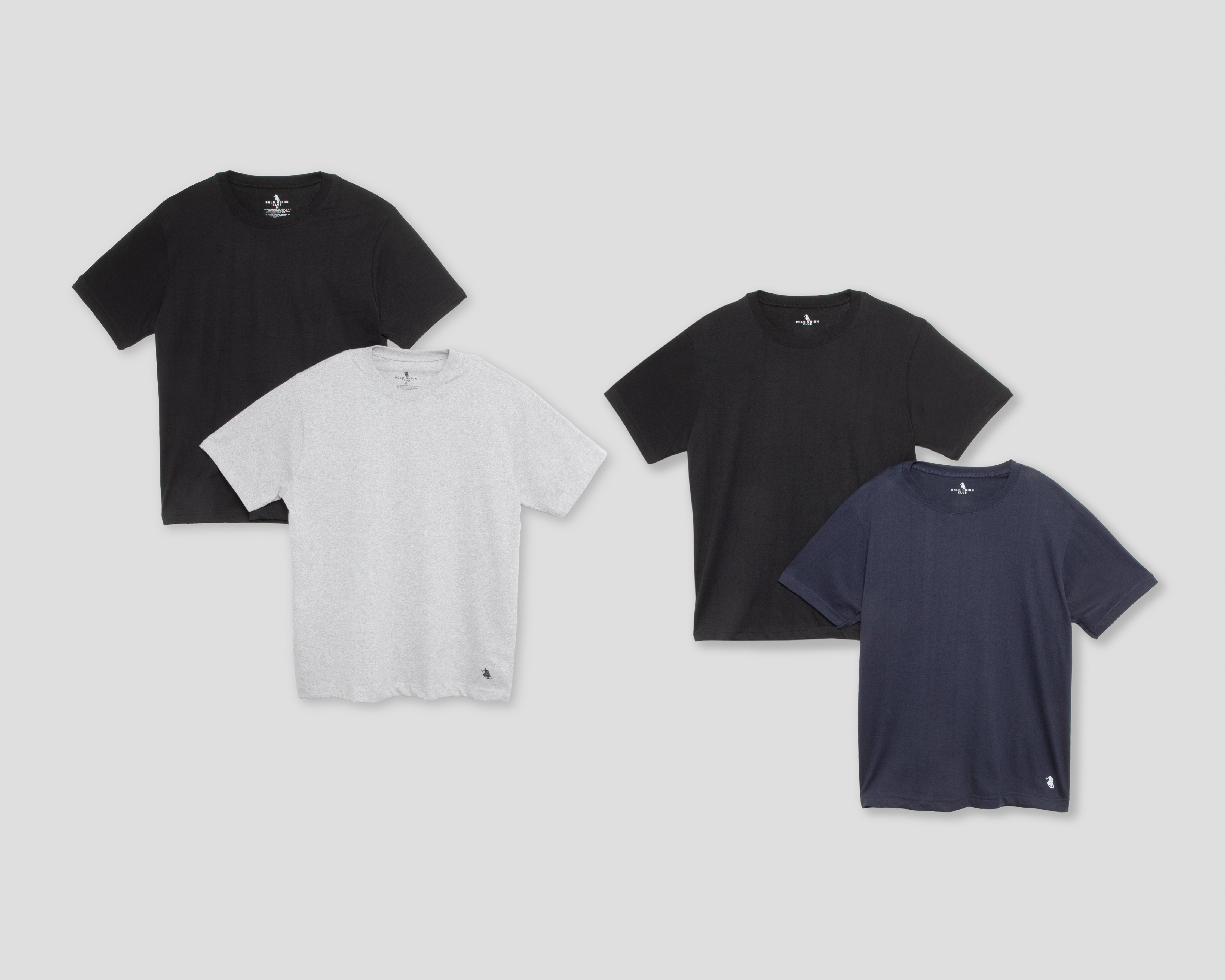 Playera Interior Polo Union Club para Hombre 4 Piezas