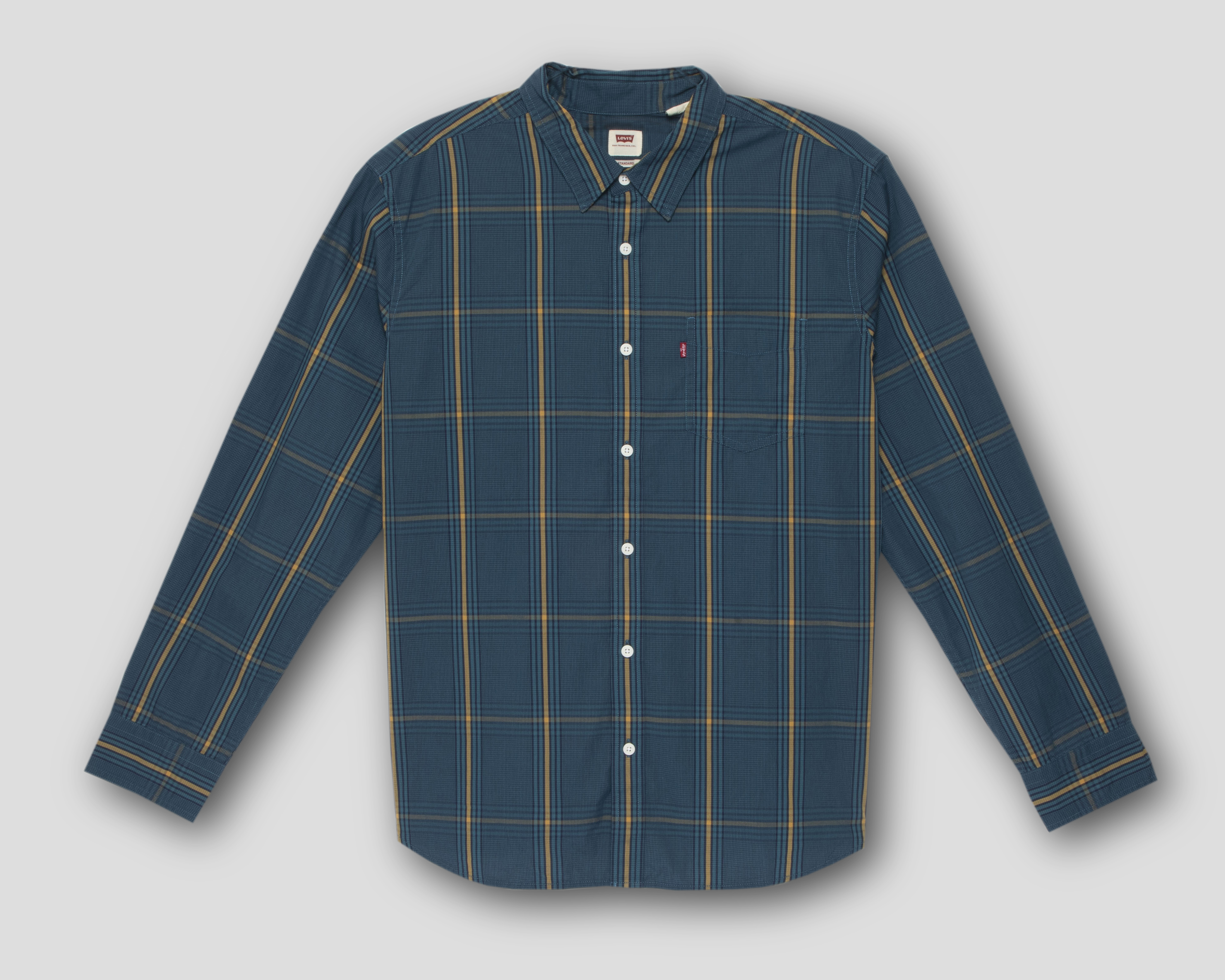 Camisa de Algodón Lev'i's Regular a Cuadros para Hombre