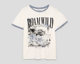 Playera de Cuello Redondo Blanca Buffalo David Bitton para Hombre