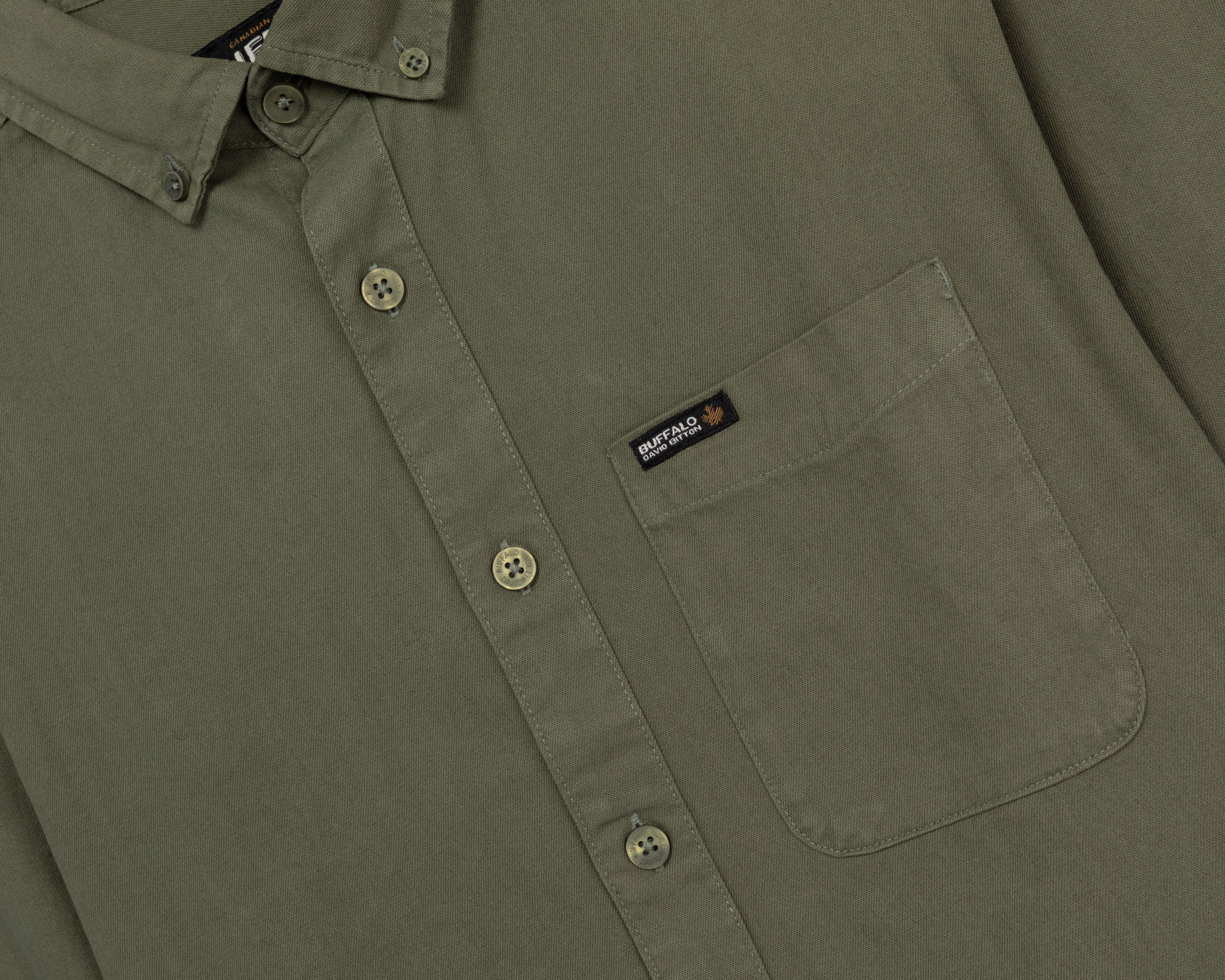 Foto 4 pulgar | Foto 3 | Camisa Casual de Algodón Buffalo David Bitton Regular Fit Lisa para Hombre