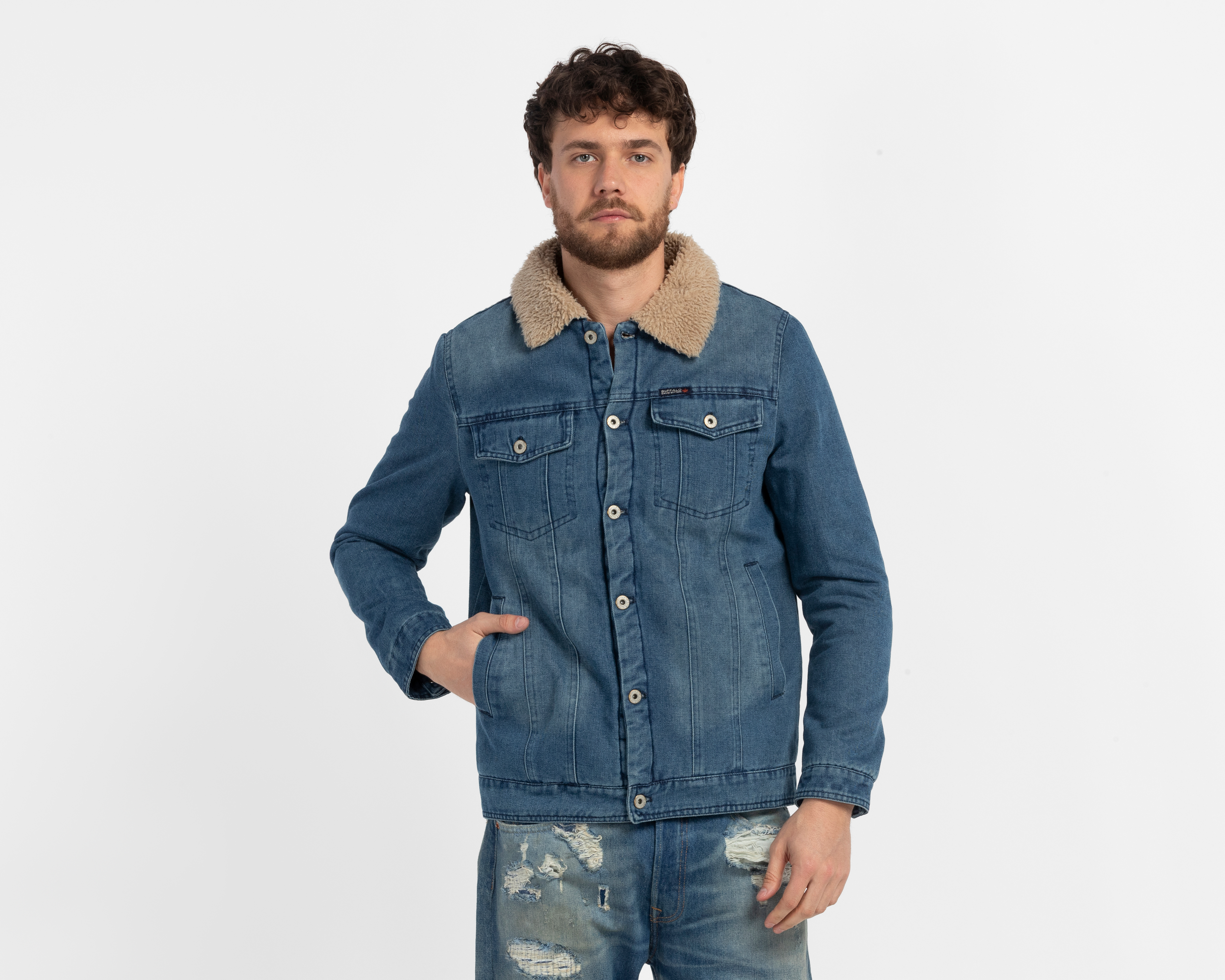 Chamarra de Mezclilla Buffalo David Bitton para Hombre