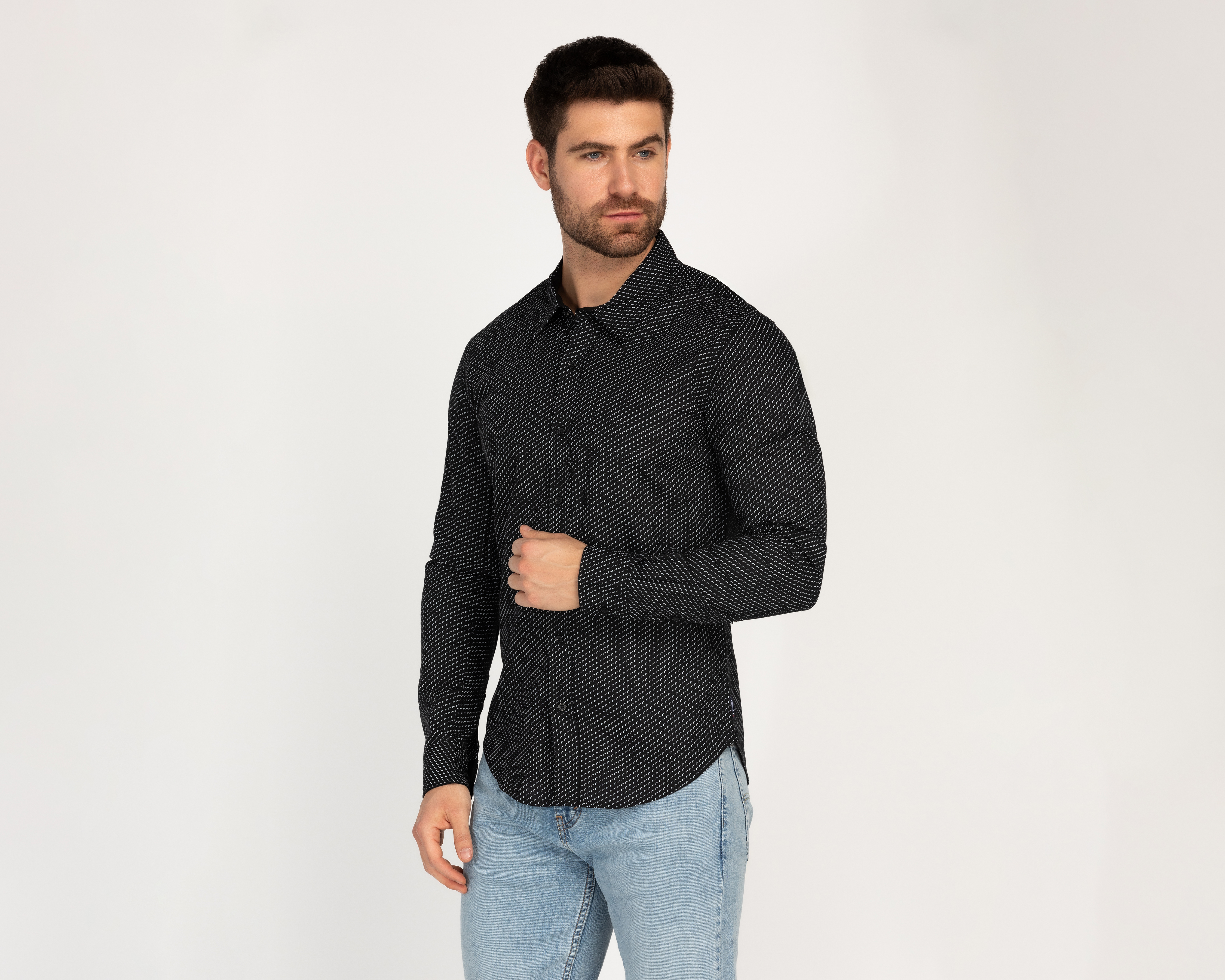 Foto 1 | Foto 1 | Camisa Casual Oggi Slim Fit Estampada para Hombre