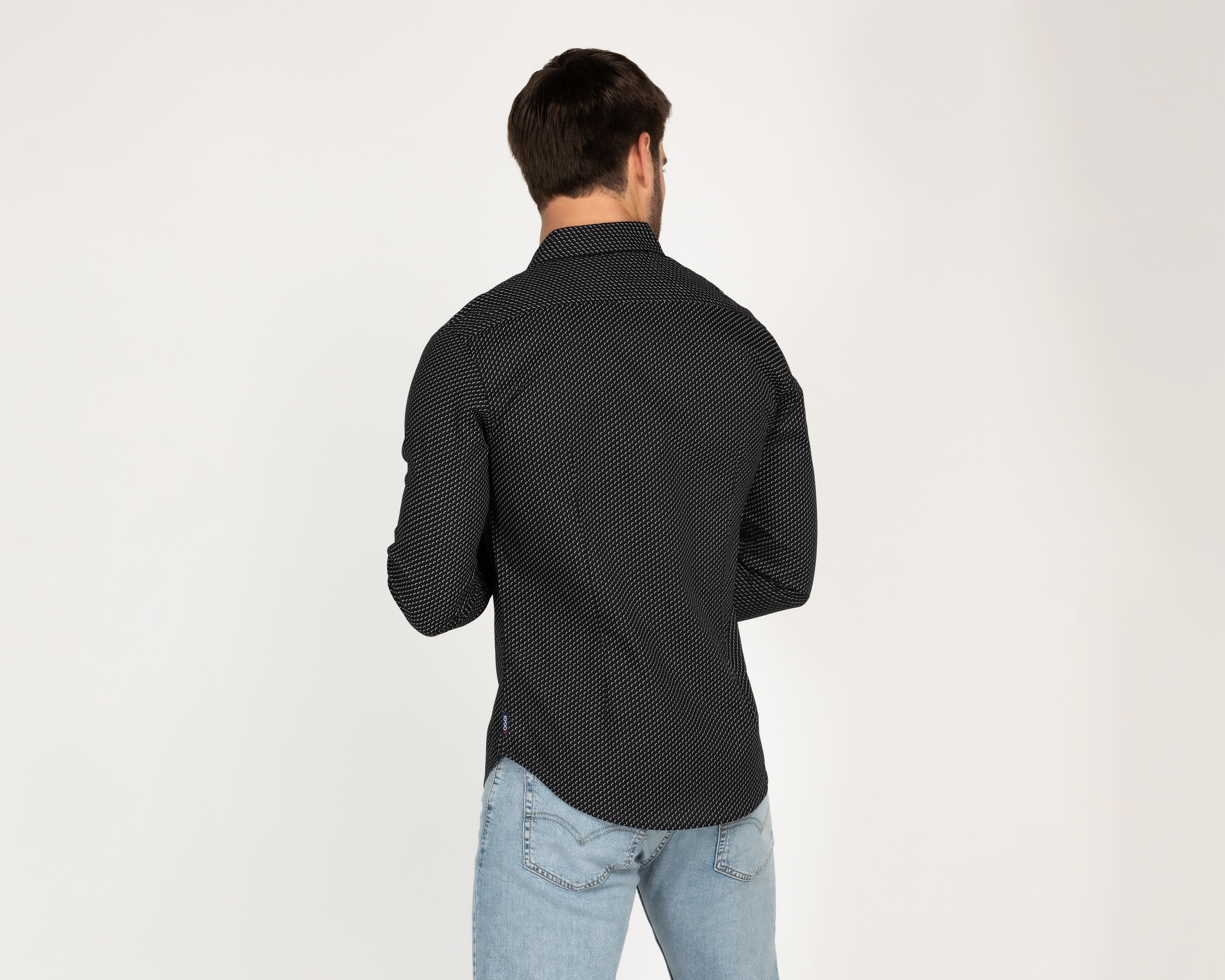 Foto 3 pulgar | Foto 2 | Camisa Casual Oggi Slim Fit Estampada para Hombre