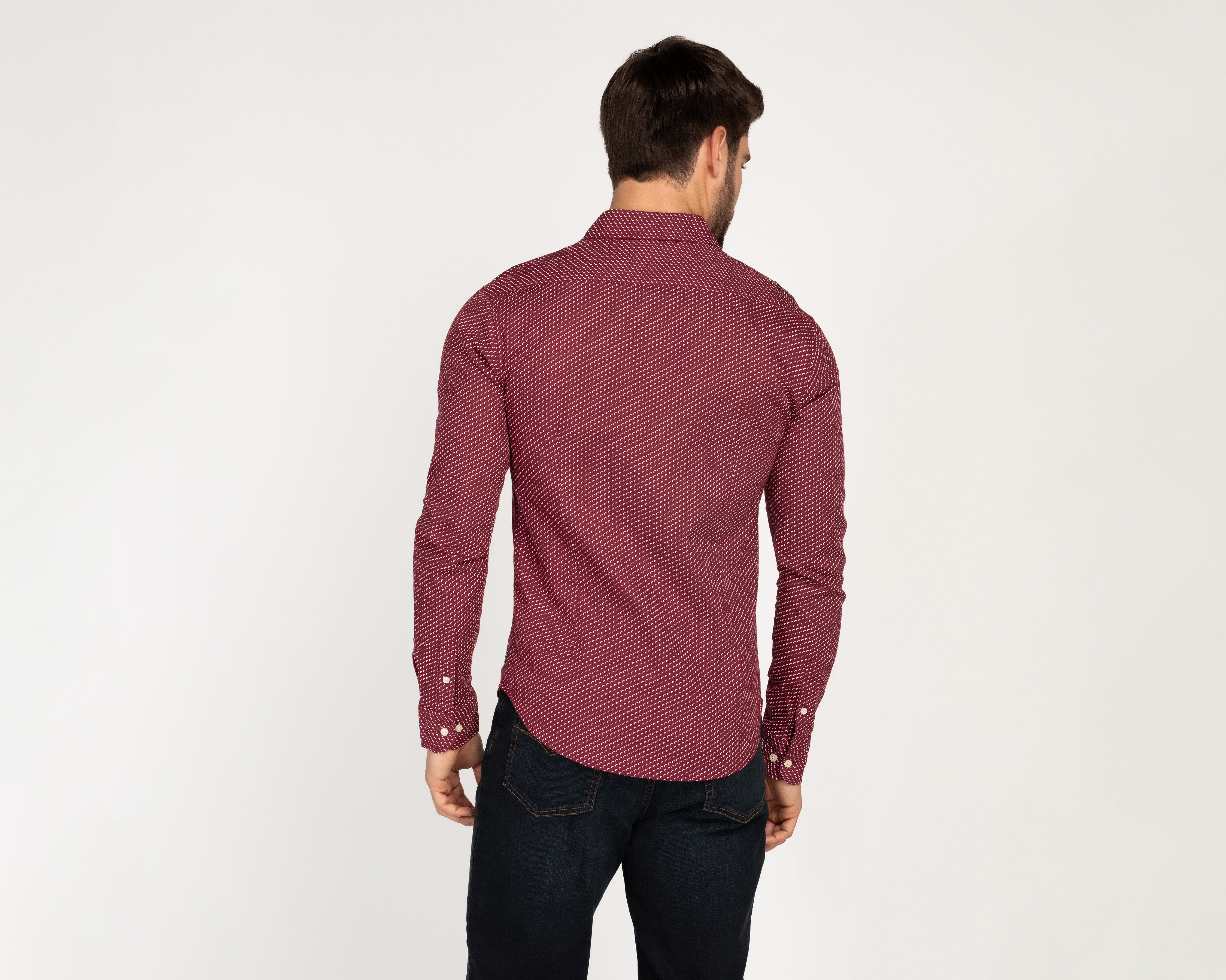 Foto 3 pulgar | Foto 2 | Camisa Casual Oggi Slim Fit Estampada para Hombre