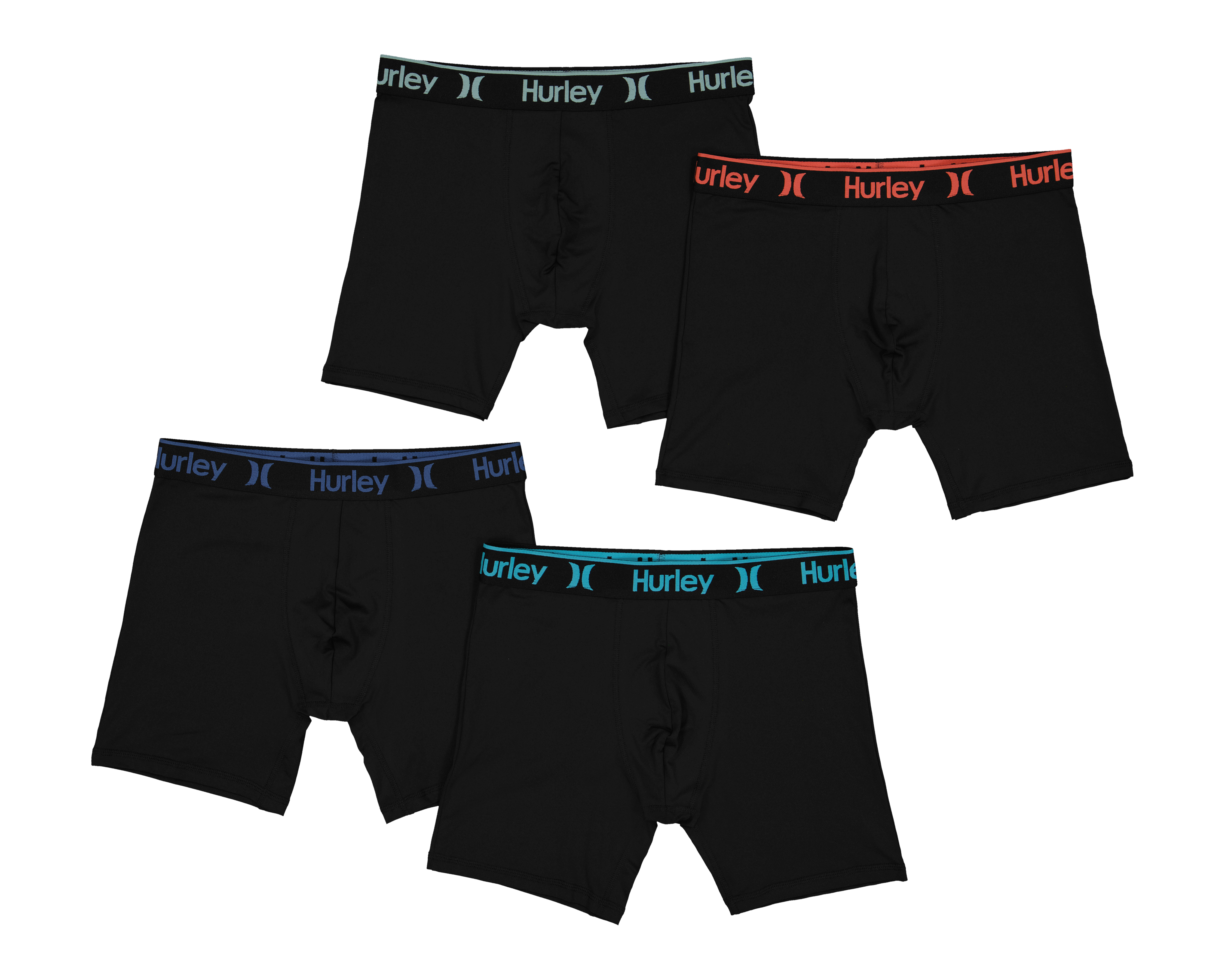 Foto 2 pulgar | Foto 1 | Bóxer Corto Hurley para Hombre 4 Piezas