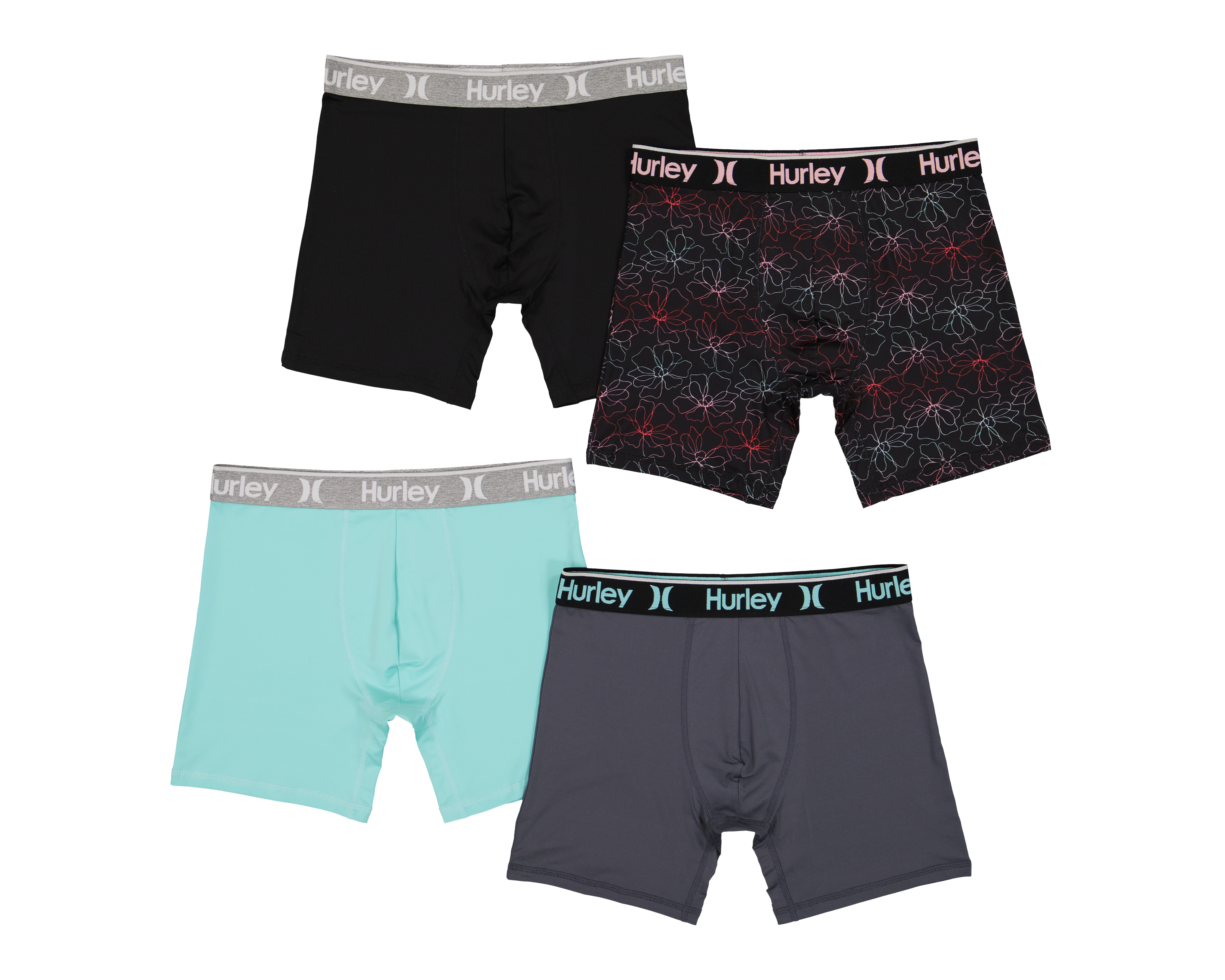 Foto 2 pulgar | Foto 1 | Bóxer Corto Hurley para Hombre 4 Piezas