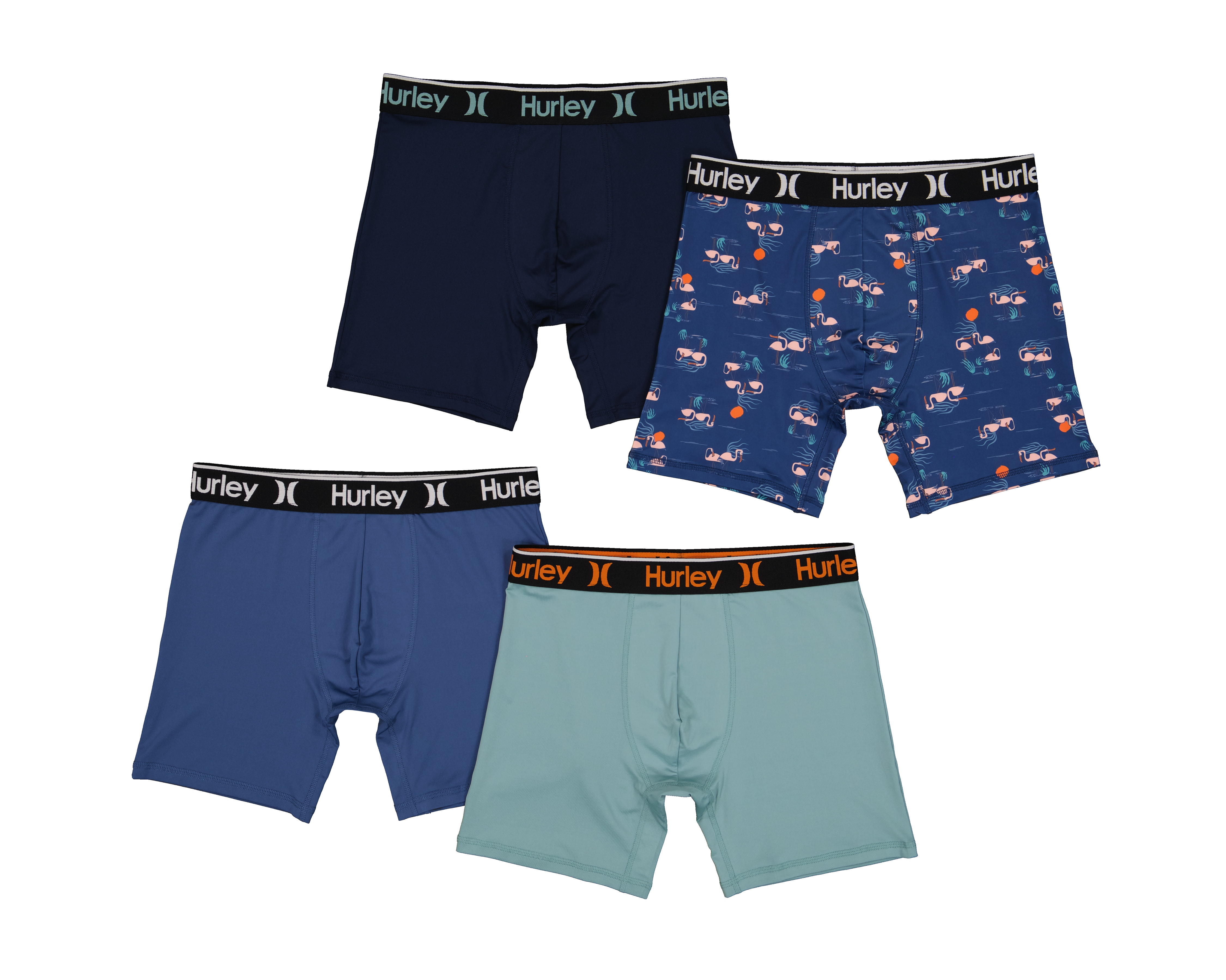 Foto 2 pulgar | Foto 1 | Bóxer Corto Hurley para Hombre 4 Piezas